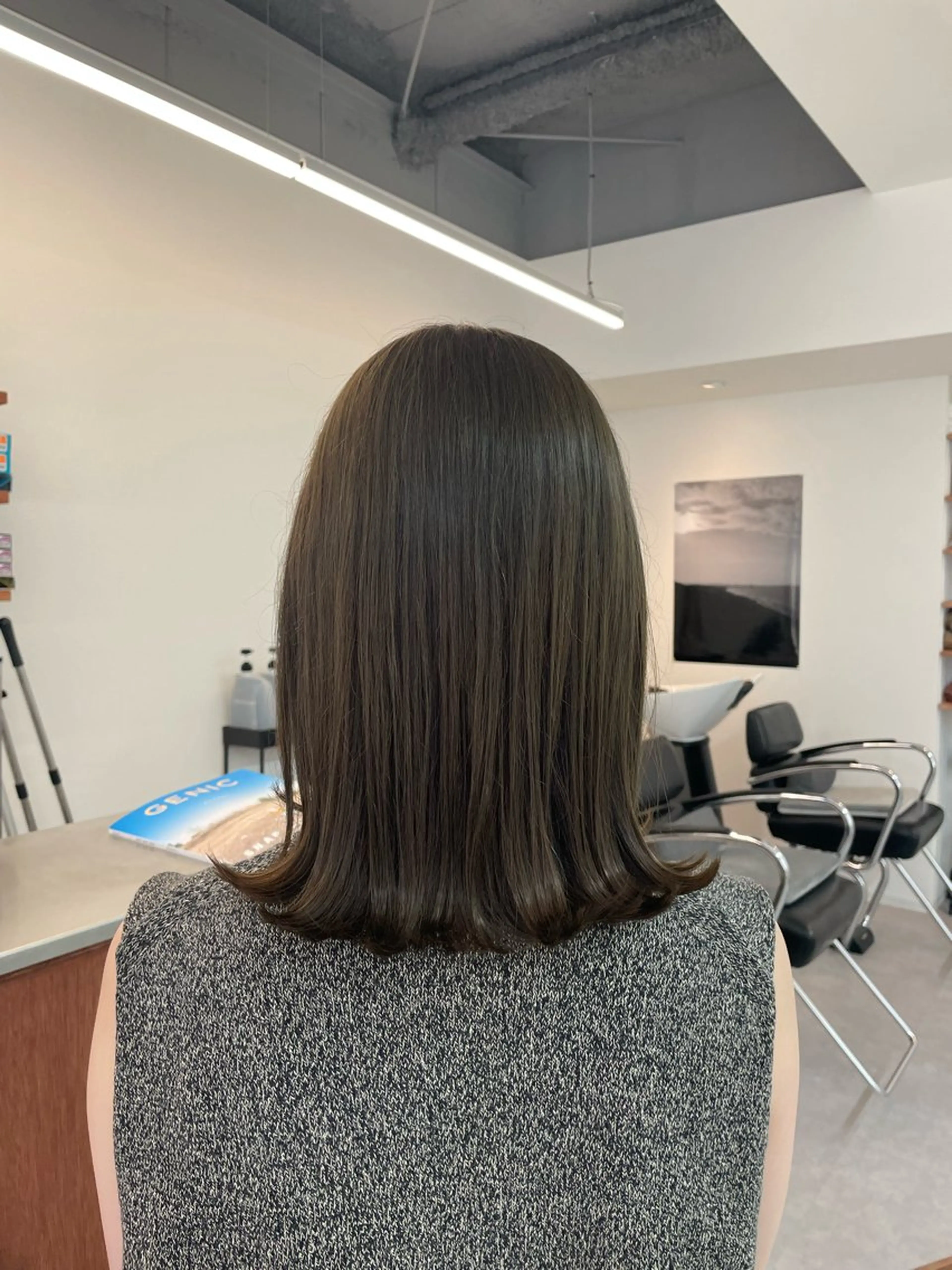 セミロング カラー ベージュカラー オリーブベージュ ⛲️every 🌼 平子 歩美 ☺︎のヘアスタイル