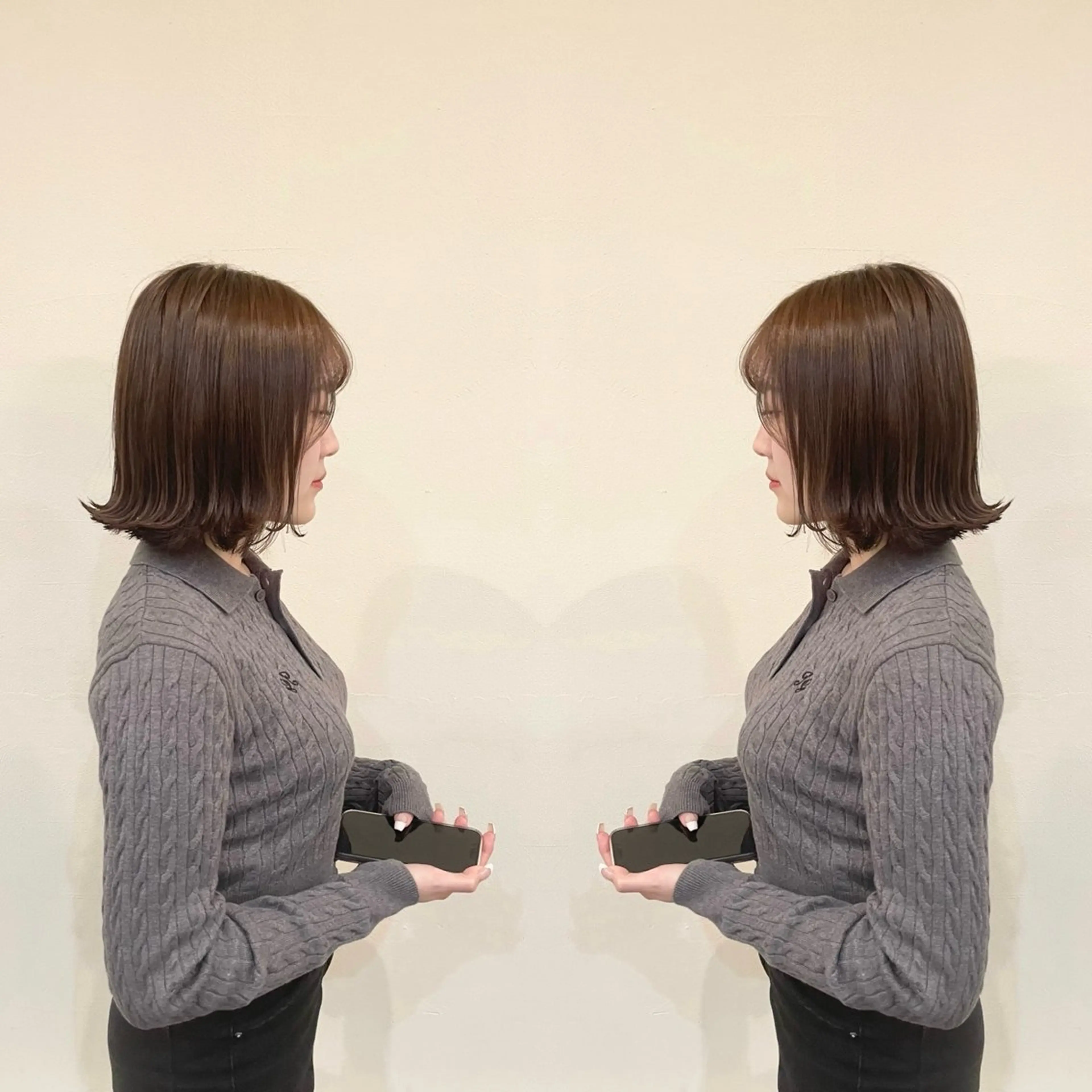 ショート ボブ 外ハネヘア VERDA KENのヘアスタイル