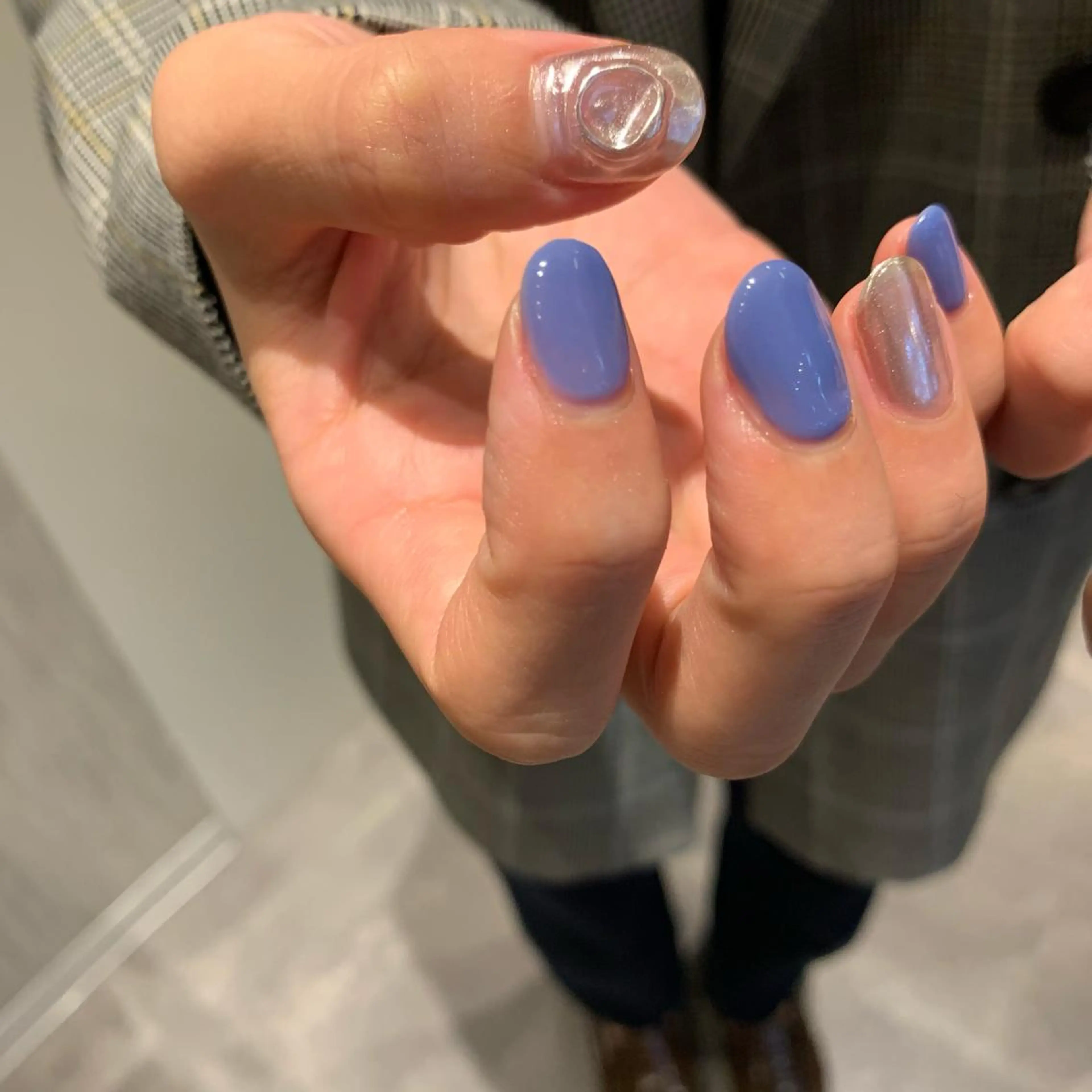 ネイル ミラーネイル ニュアンスネイル 《ニュアンスネイル》 risaのネイルデザイン