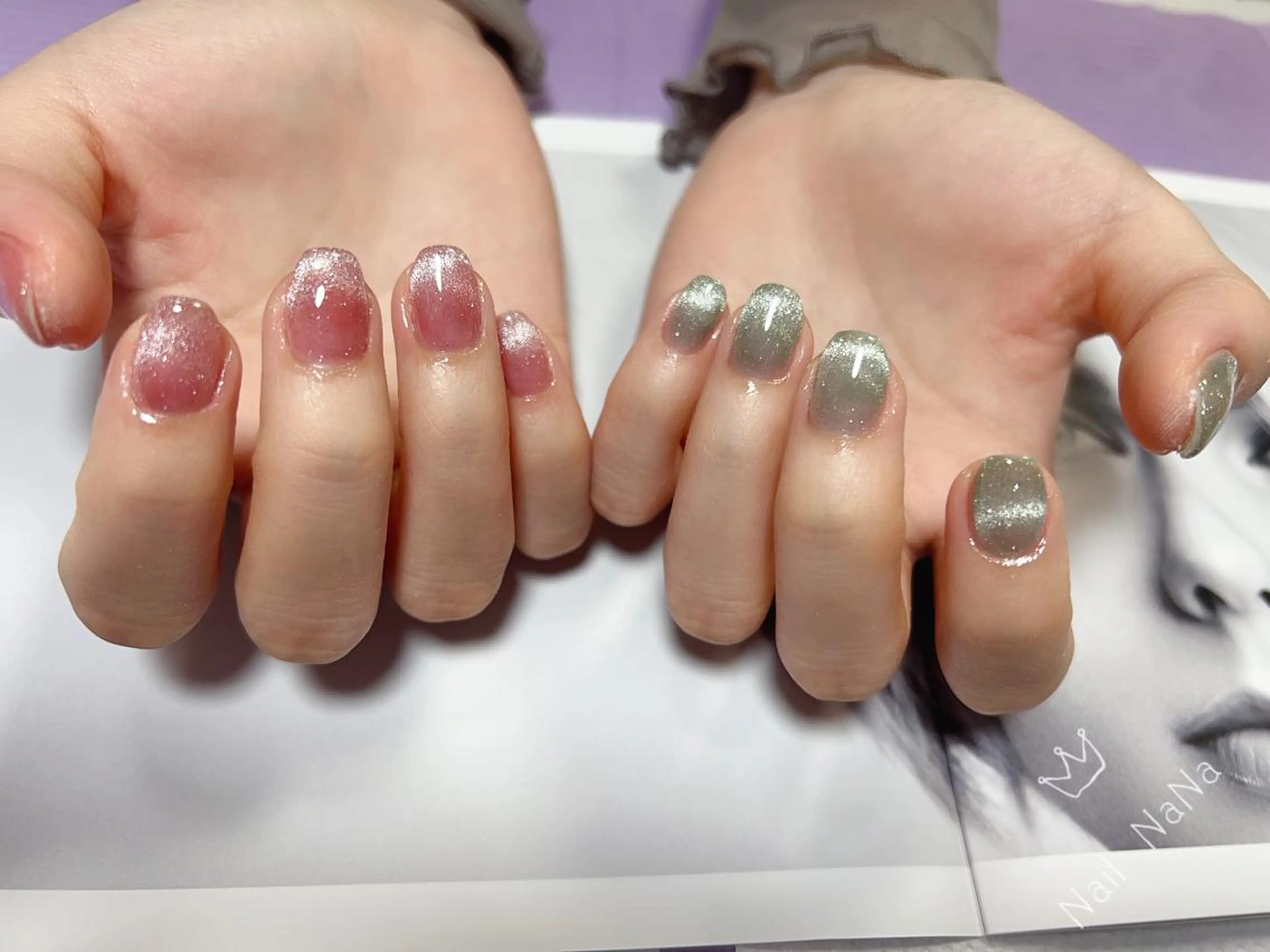 ショート カラー ネイル ハンドネイル Nail NaNaのネイルデザイン