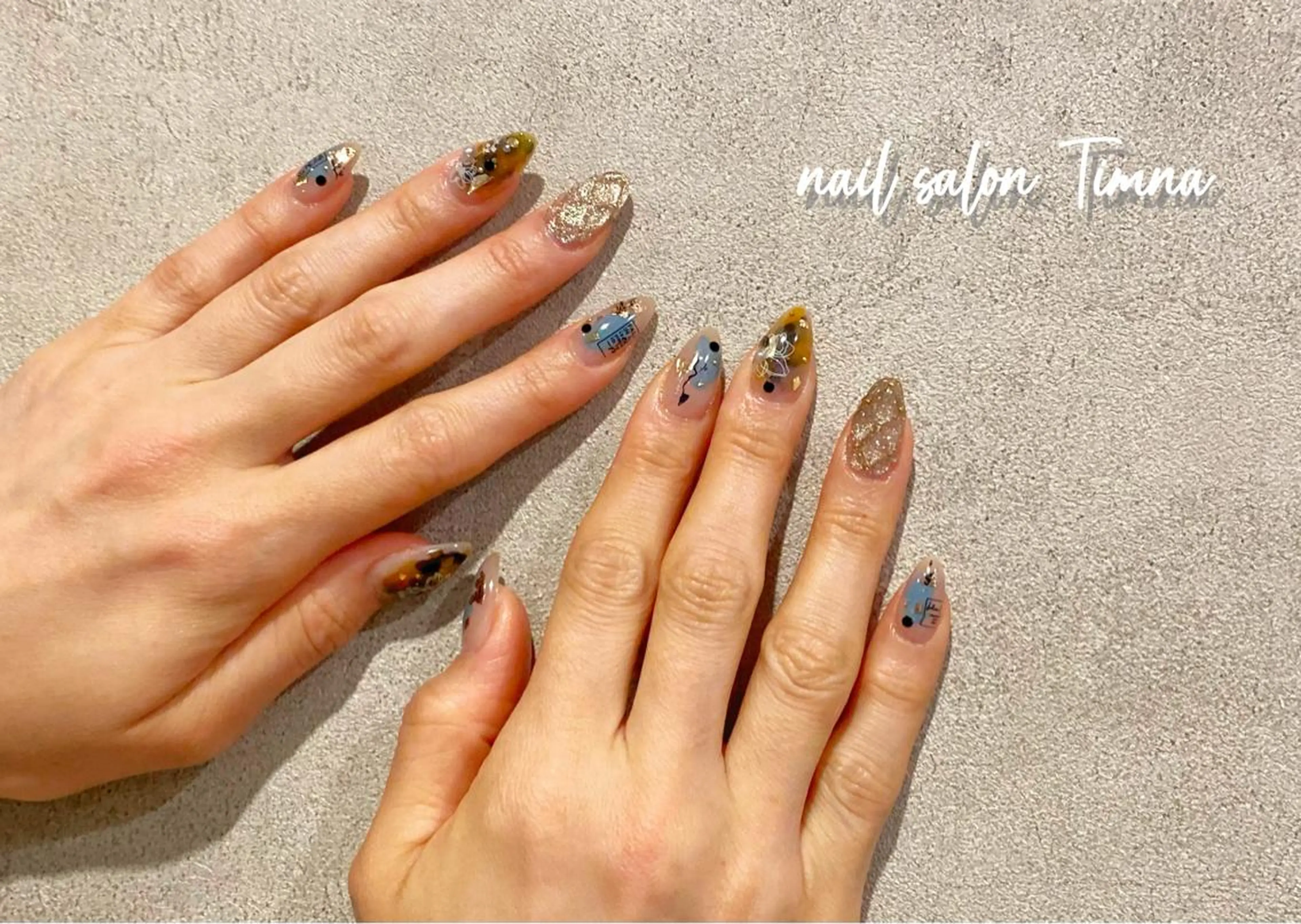 セミロング ハンドネイル NAILSALON 🍔Timna🍟のネイルデザイン
