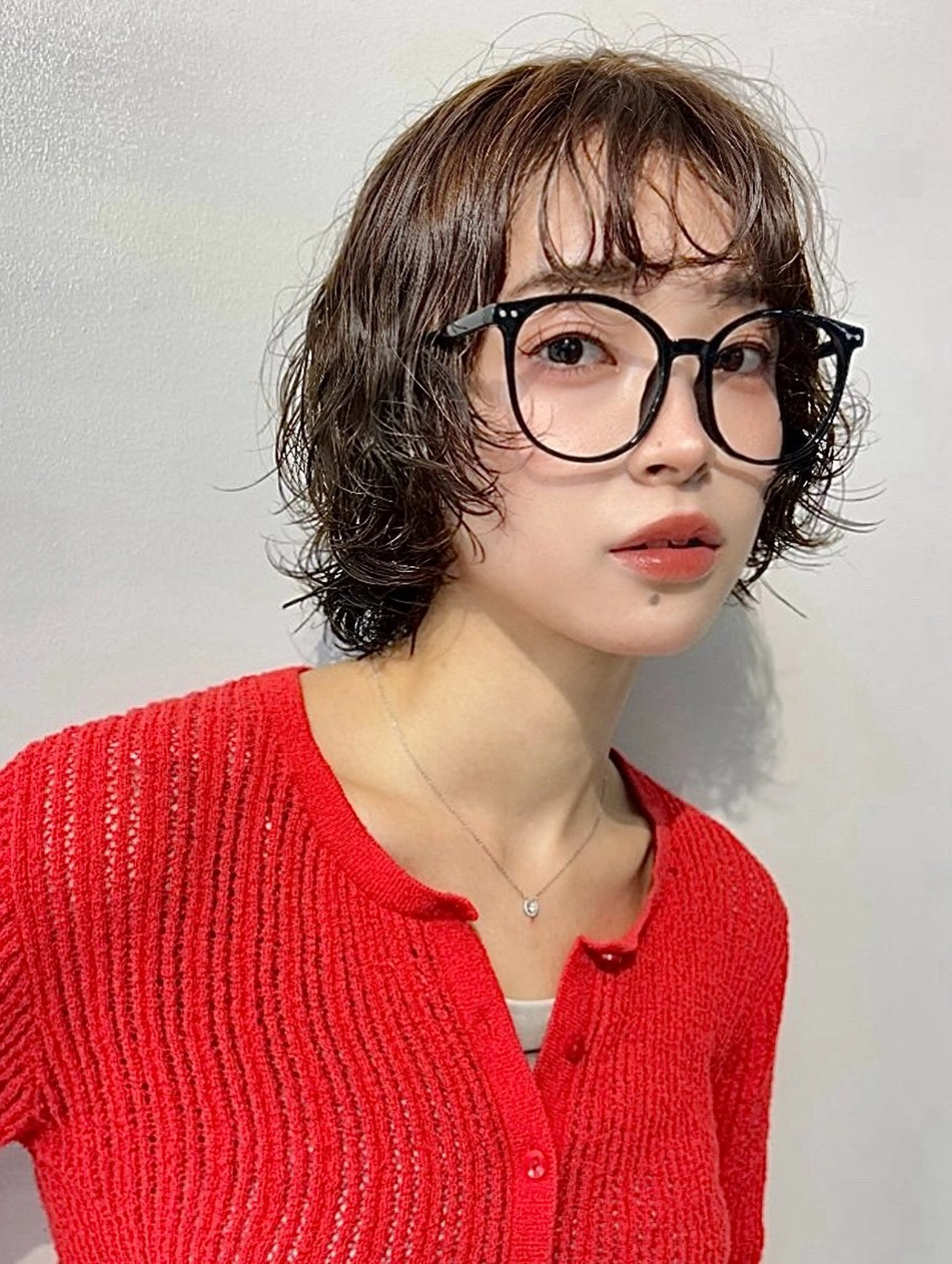 ショート パーマ カット パーマ ナチュラル×色気パ ーマ 渋谷/マナミのヘアスタイル