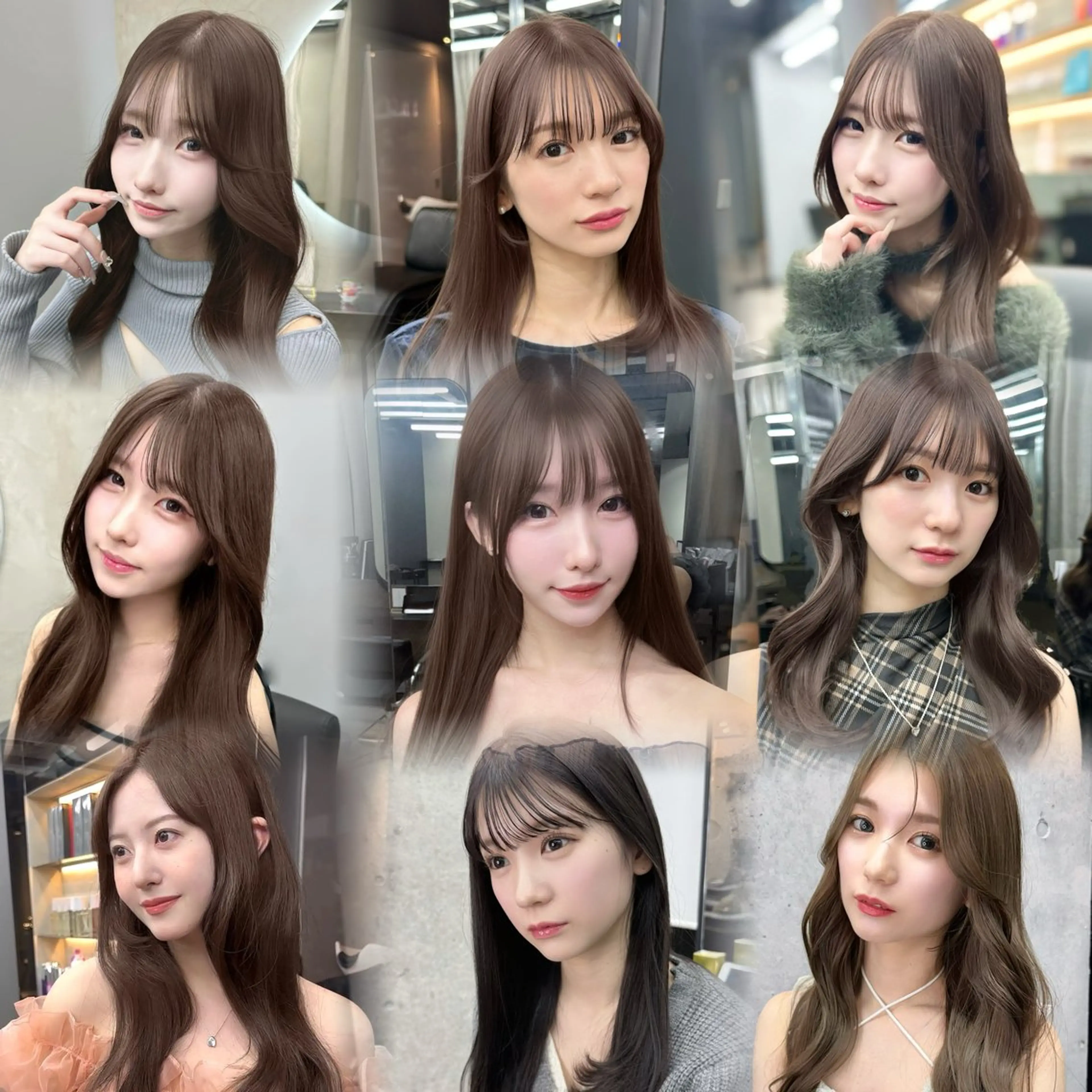 ロング カット ヘアカラー トリートメント 韓国/ワンホンヘア 髪質改善/MaCoのヘアスタイル