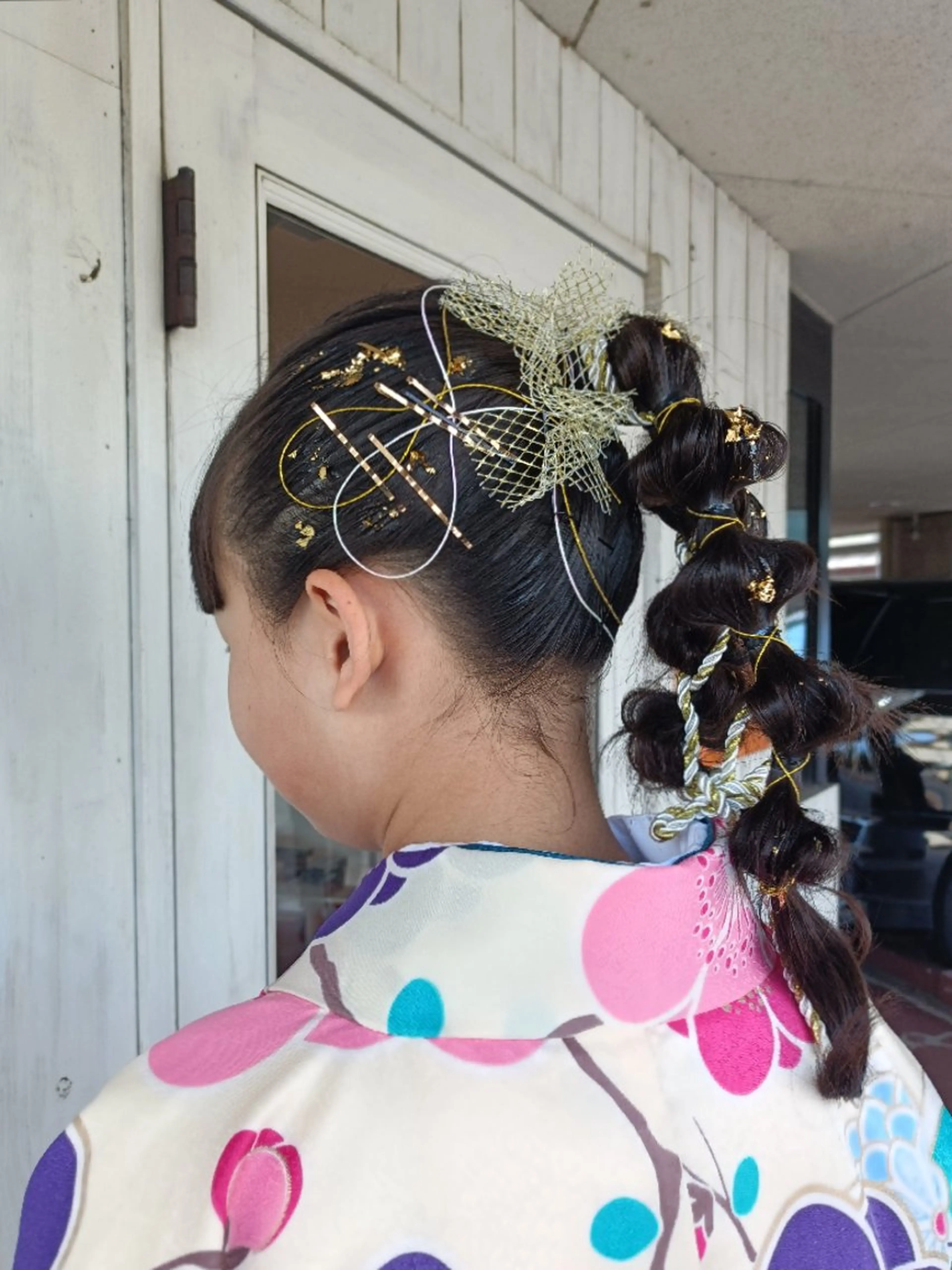 ヘアアレンジ 着付け MOLLA 浅香山店所属・谷口ゆめ/縮毛矯正/ 大人女子/眉ワックスのヘアスタイル