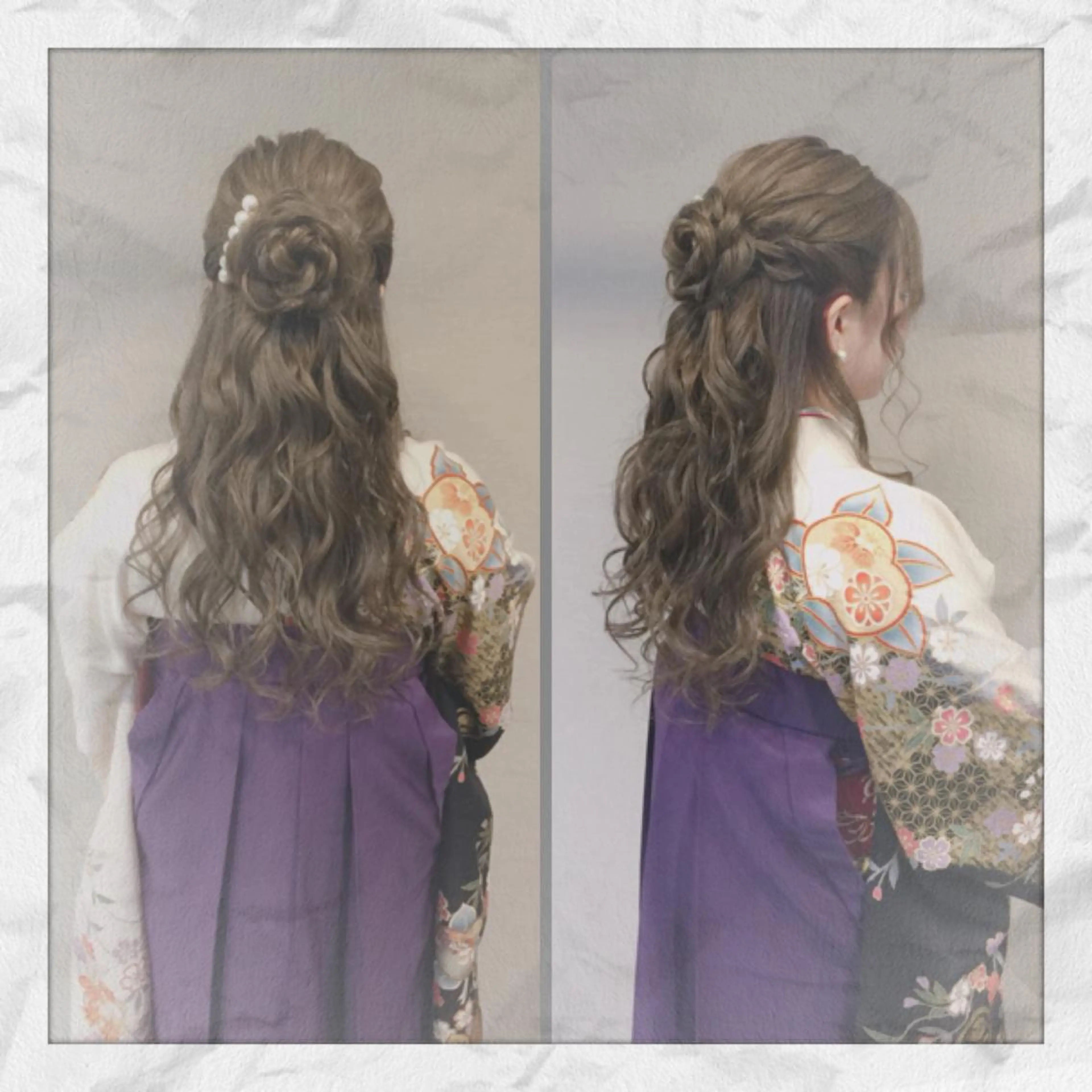 ロング ヘアアレンジ 卒業式のヘアスタイル 着付け ヘアセット/着付け 𓇼 松本 夏美𓇼のヘアスタイル