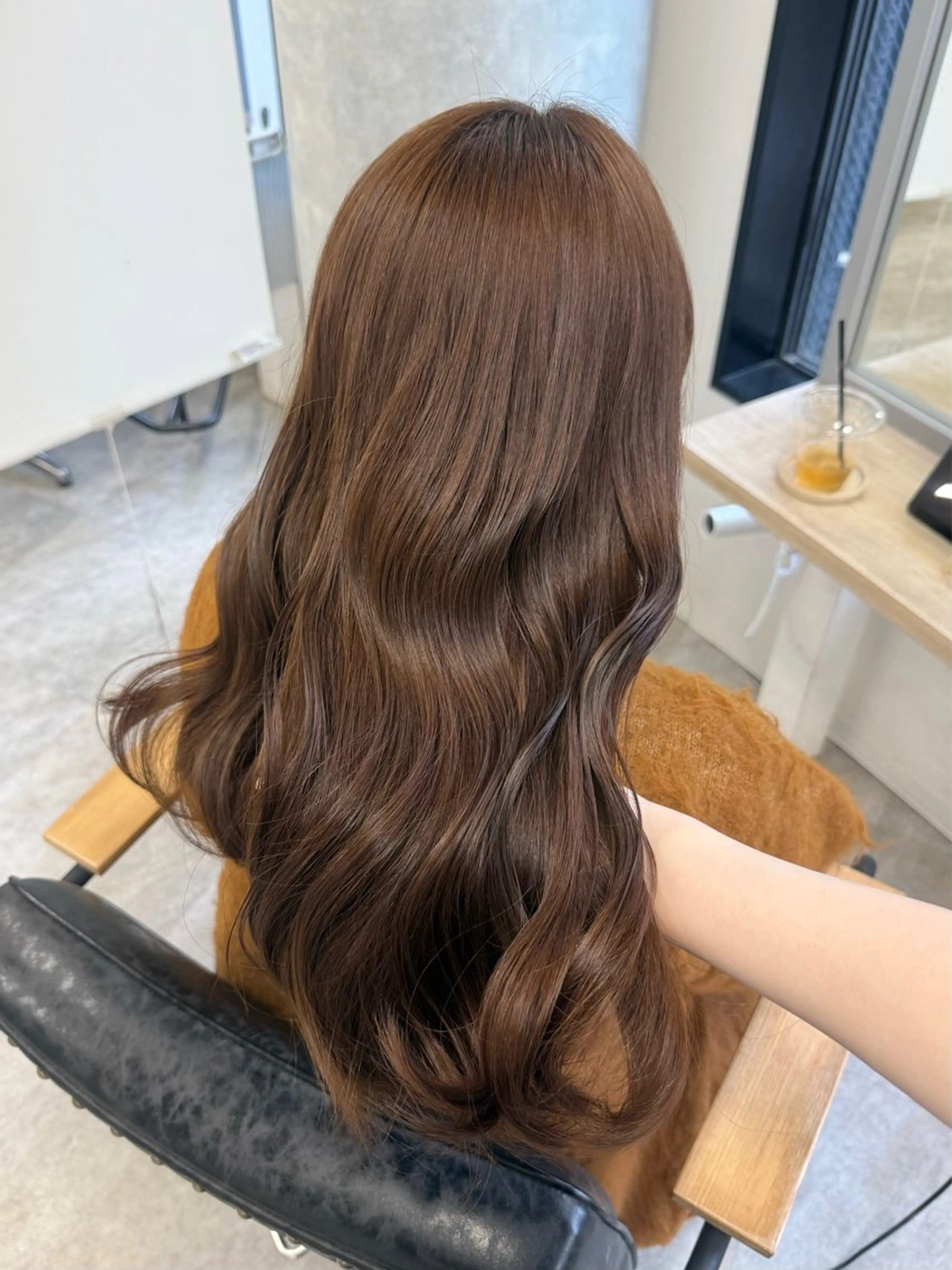 ロング カラー ヘアアレンジ ベージュカラー ヘーゼル ヘアカラー トリートメント Himawari♡ 柔らかいカラーのヘアスタイル