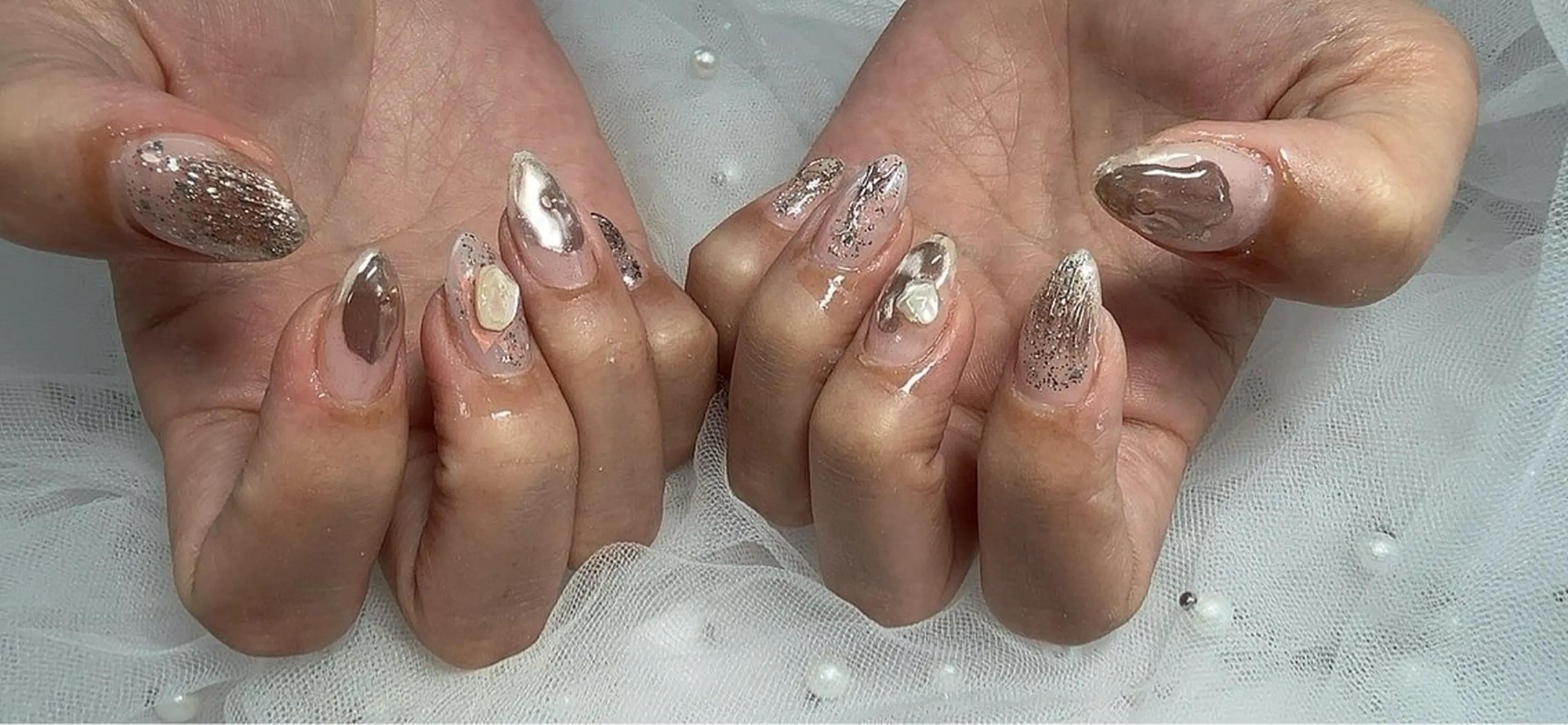 ネイル ニュアンスネイル ハンドネイル Ruana Nailのネイルデザイン