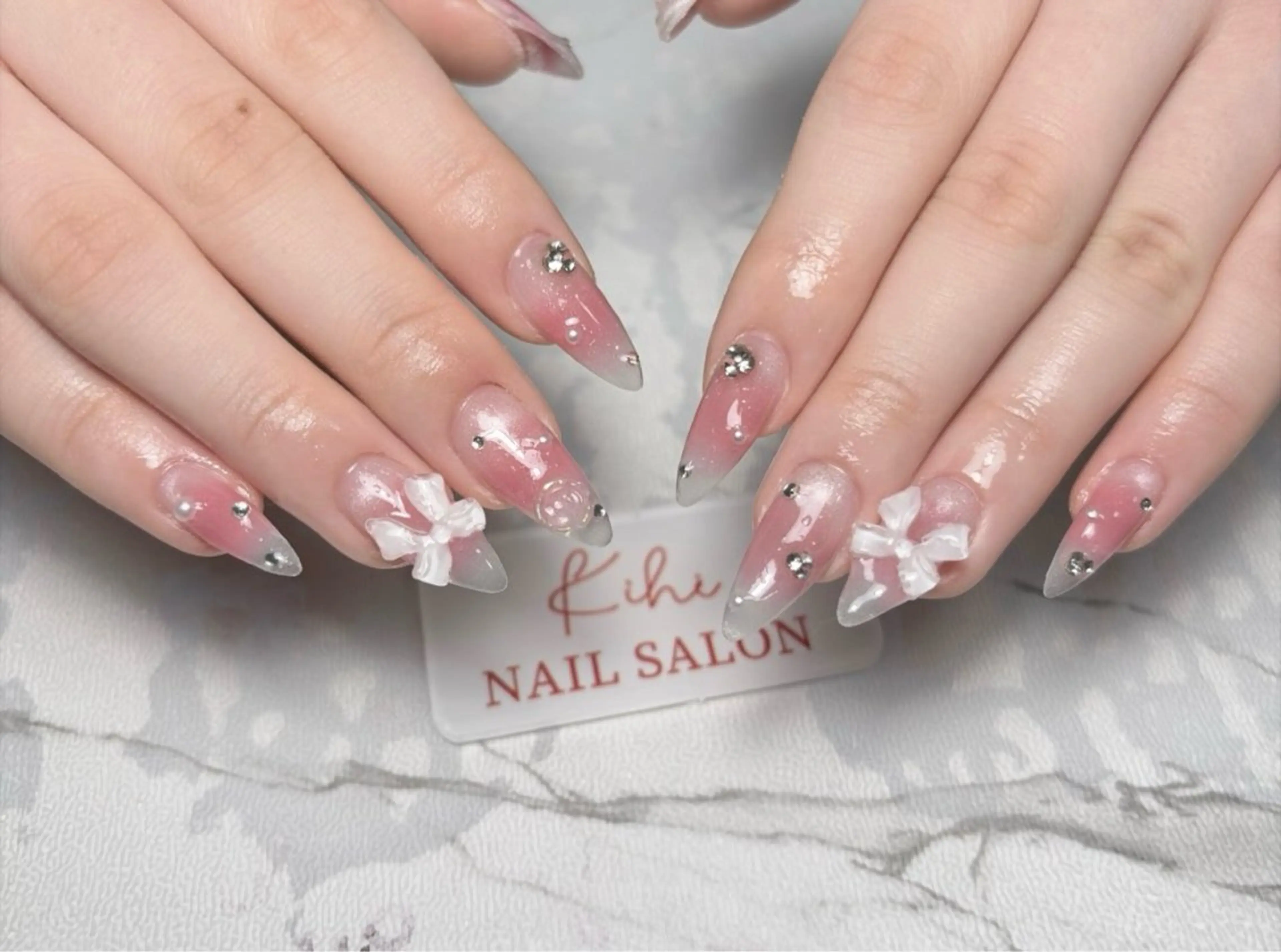 ネイル 長さ出し 持ち込み ハンドネイル 清水 ユナのネイルデザイン