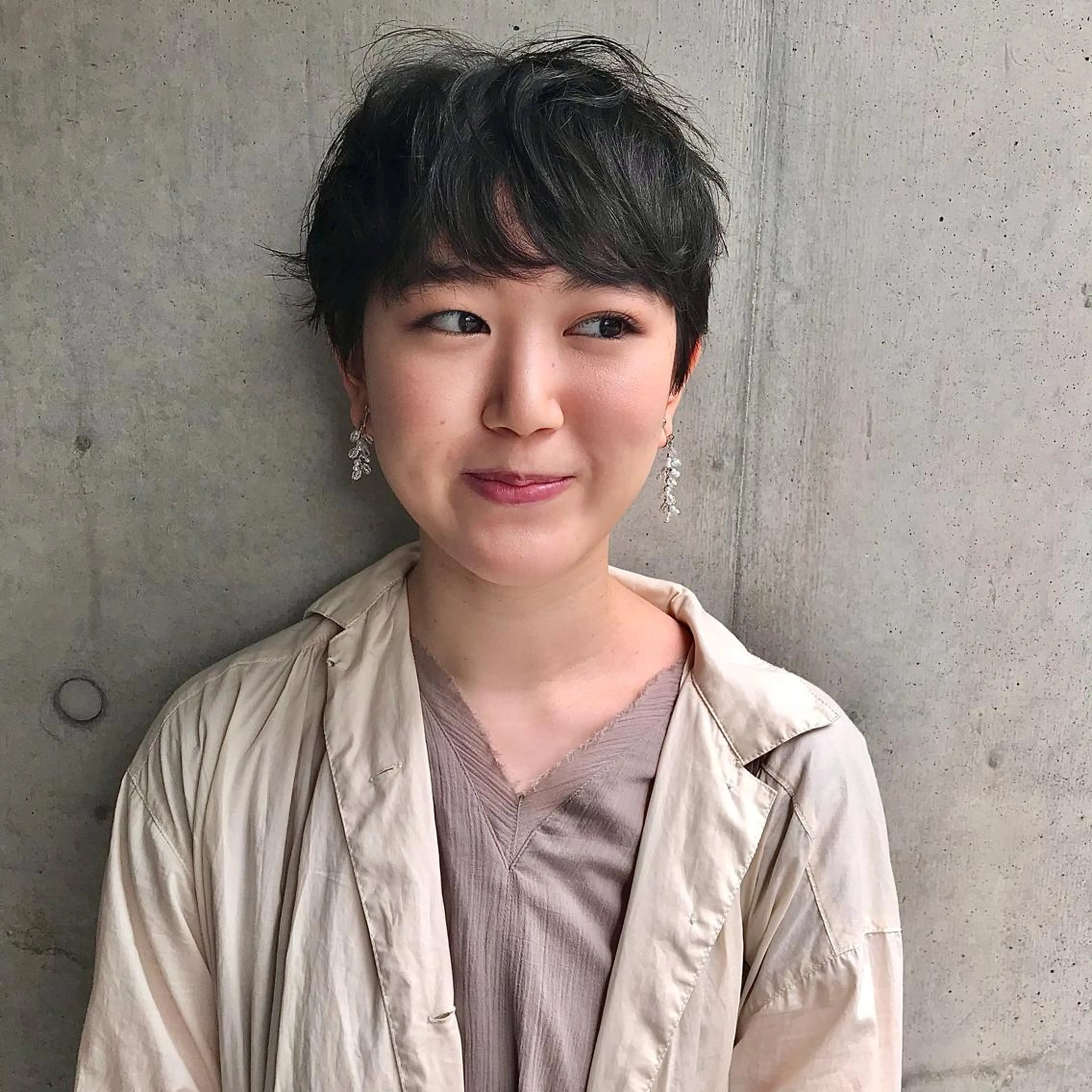 ショート カラー パーマ ショートヘア カット ヘアカラー トリートメント tatsumi/ボブ ウルフ/レイヤーのヘアスタイル