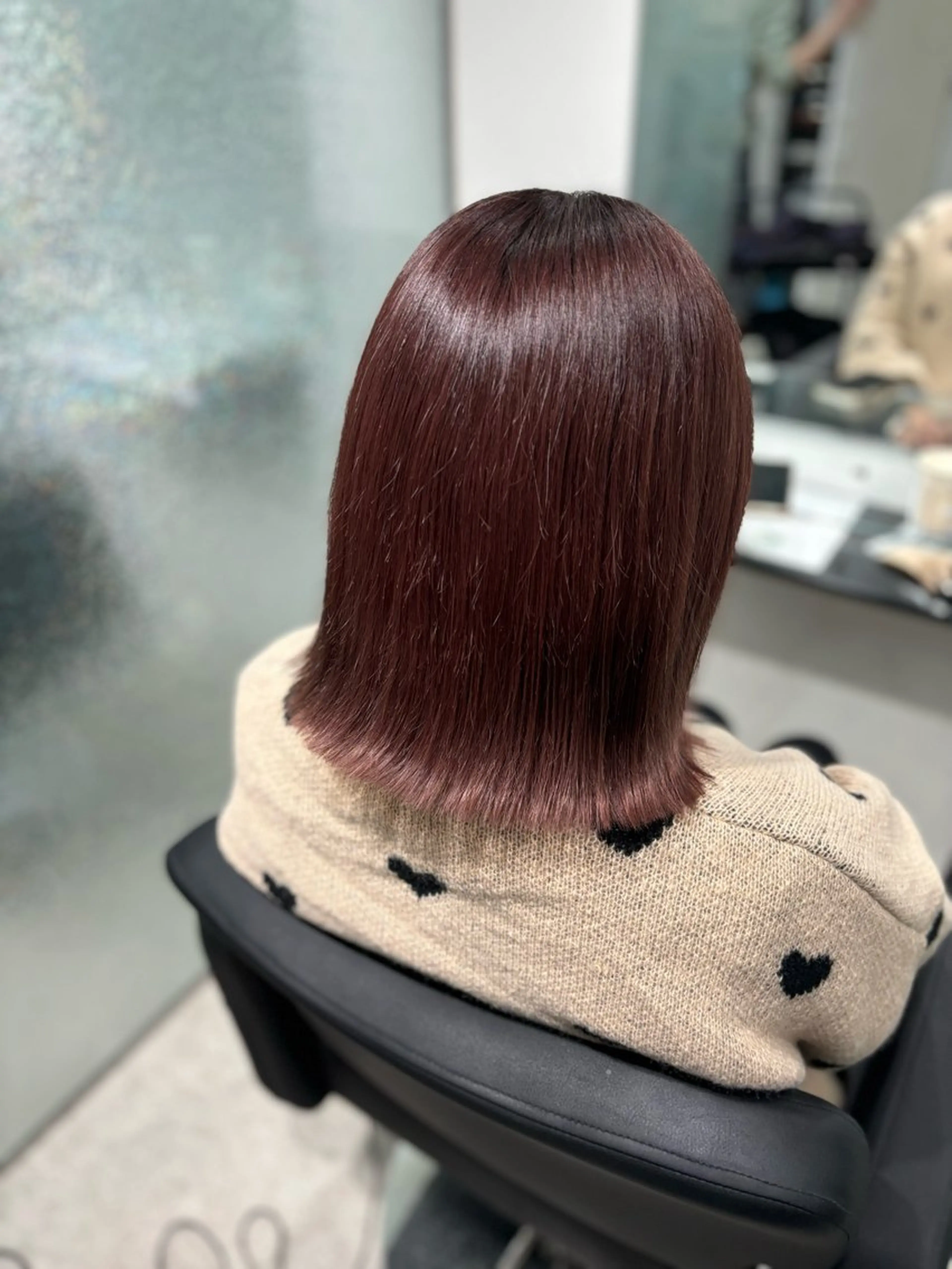 ミディアム ヘアカラー ヘアセット Yuzu️🫧/艶髪 カラー/韓国ヘアのヘアスタイル