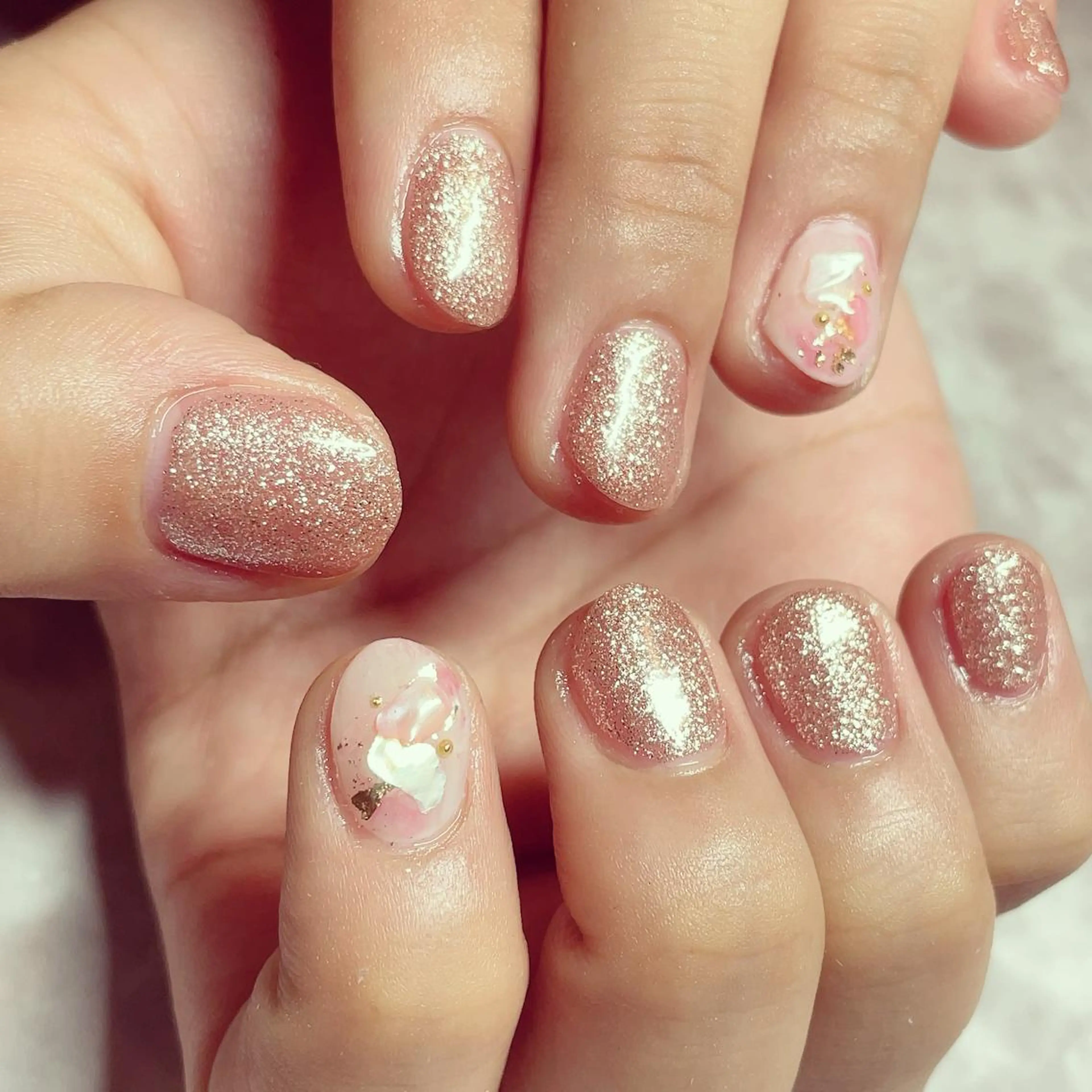 ネイル ラメ(グリッター) Nail salon Ariettyのネイルデザイン