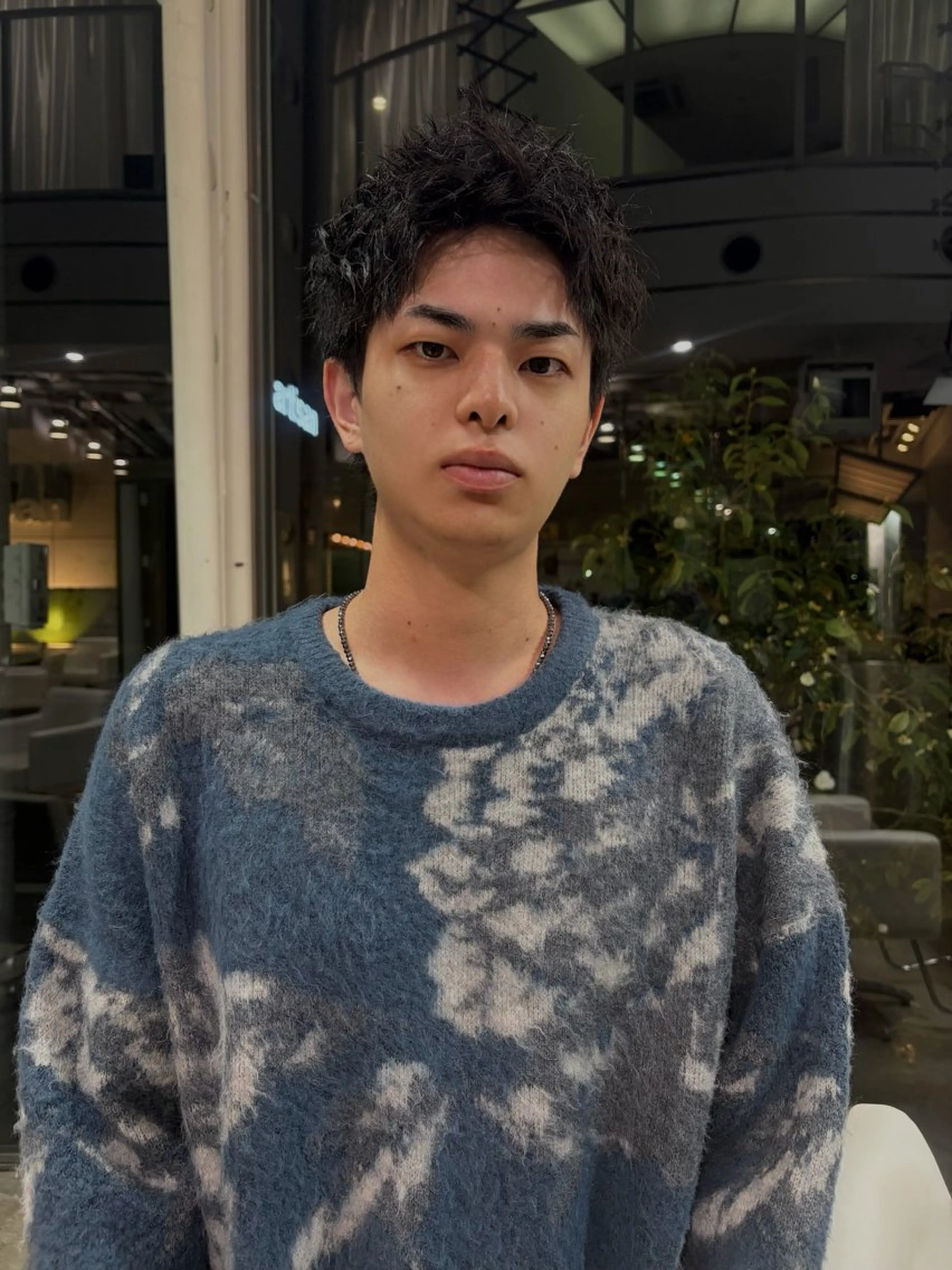 メンズ カット パーマ ショート／ボブ／レイ ヤーいくらまゆのヘアスタイル