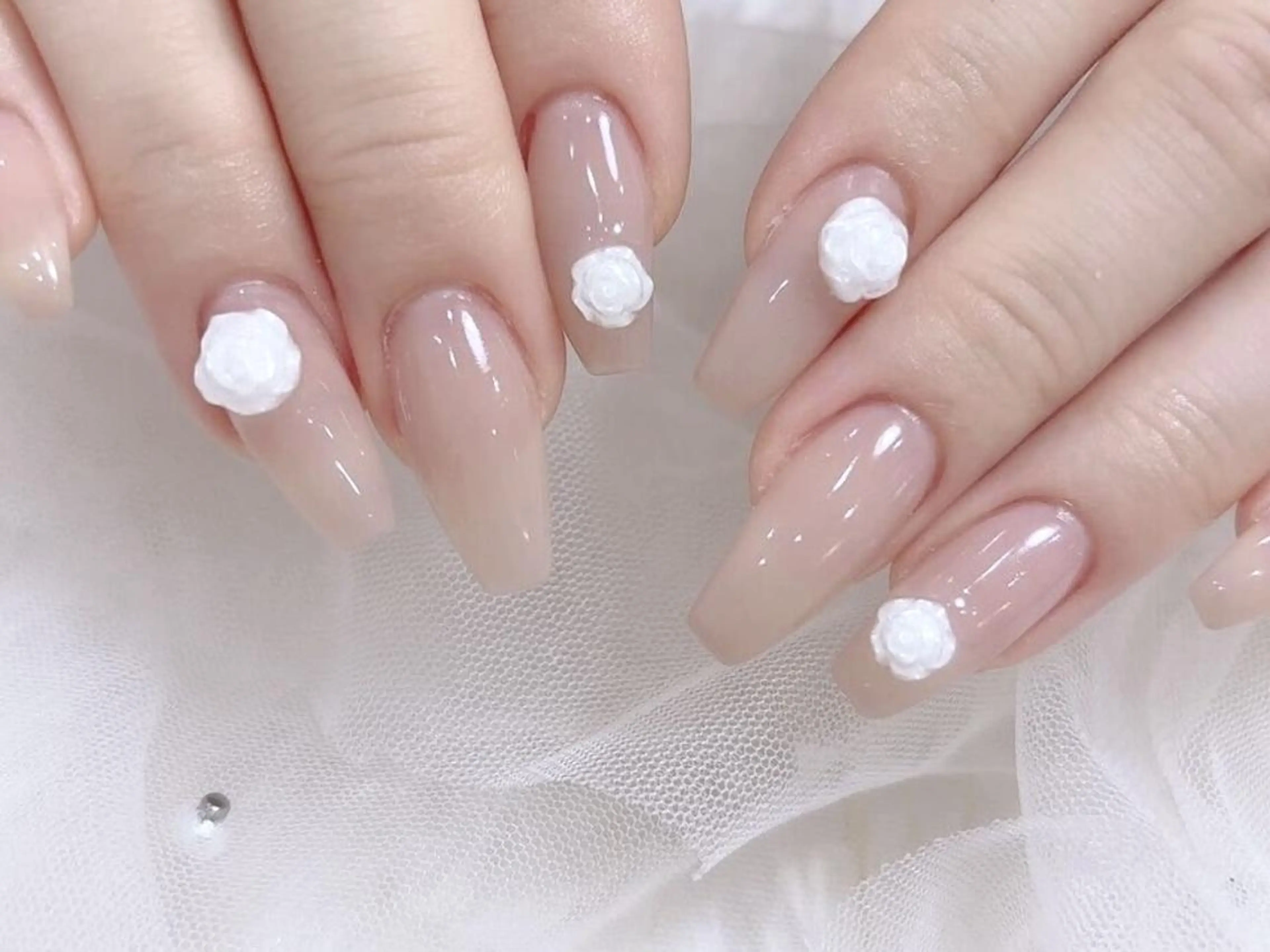 ネイル アートネイル 持ち込み ki🍒🍒 ki ツルツルネイルのネイルデザイン
