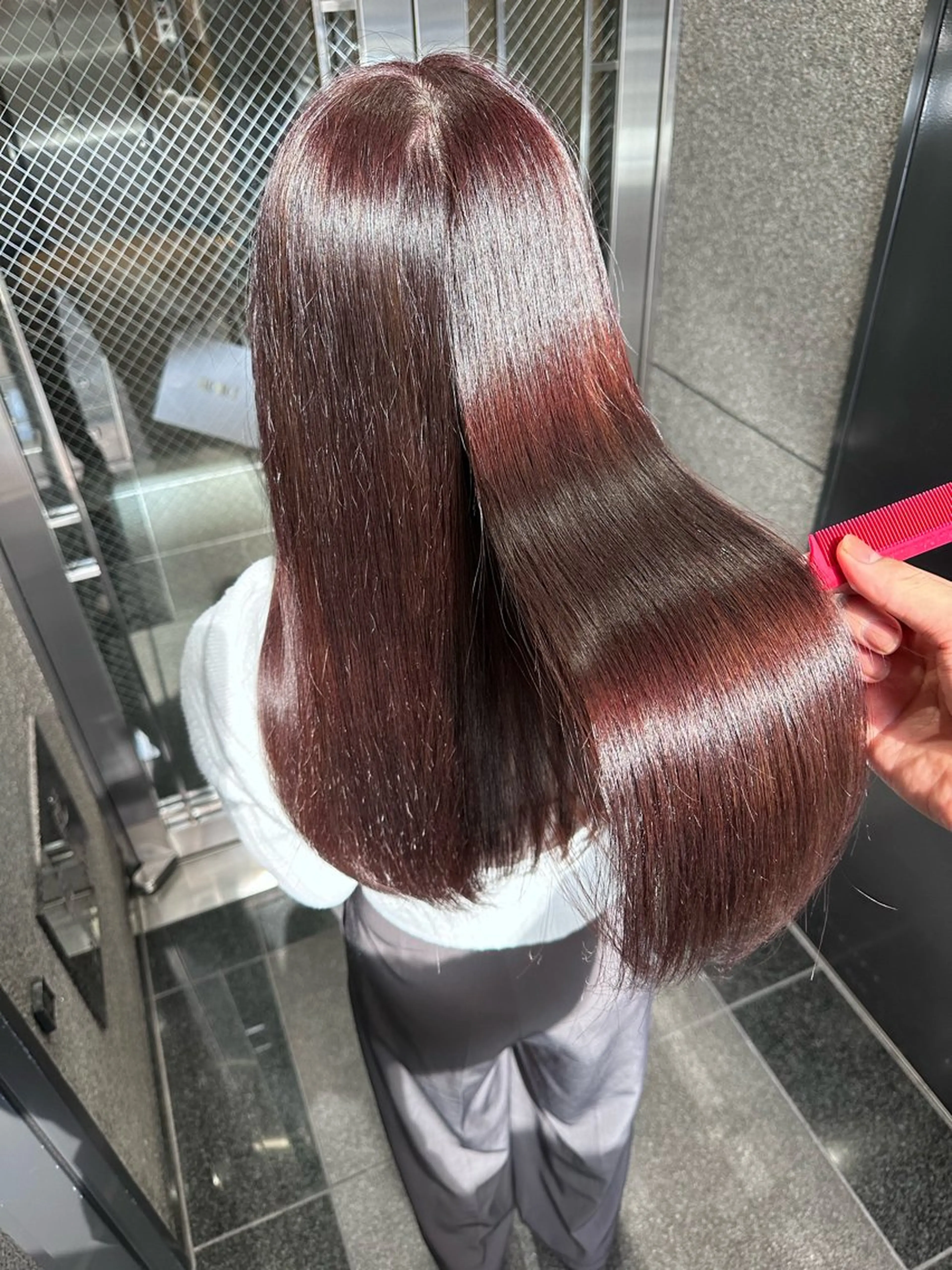 ロング カット ヘアカラー 小顔カット✨ 透明感カラー/村上のヘアスタイル