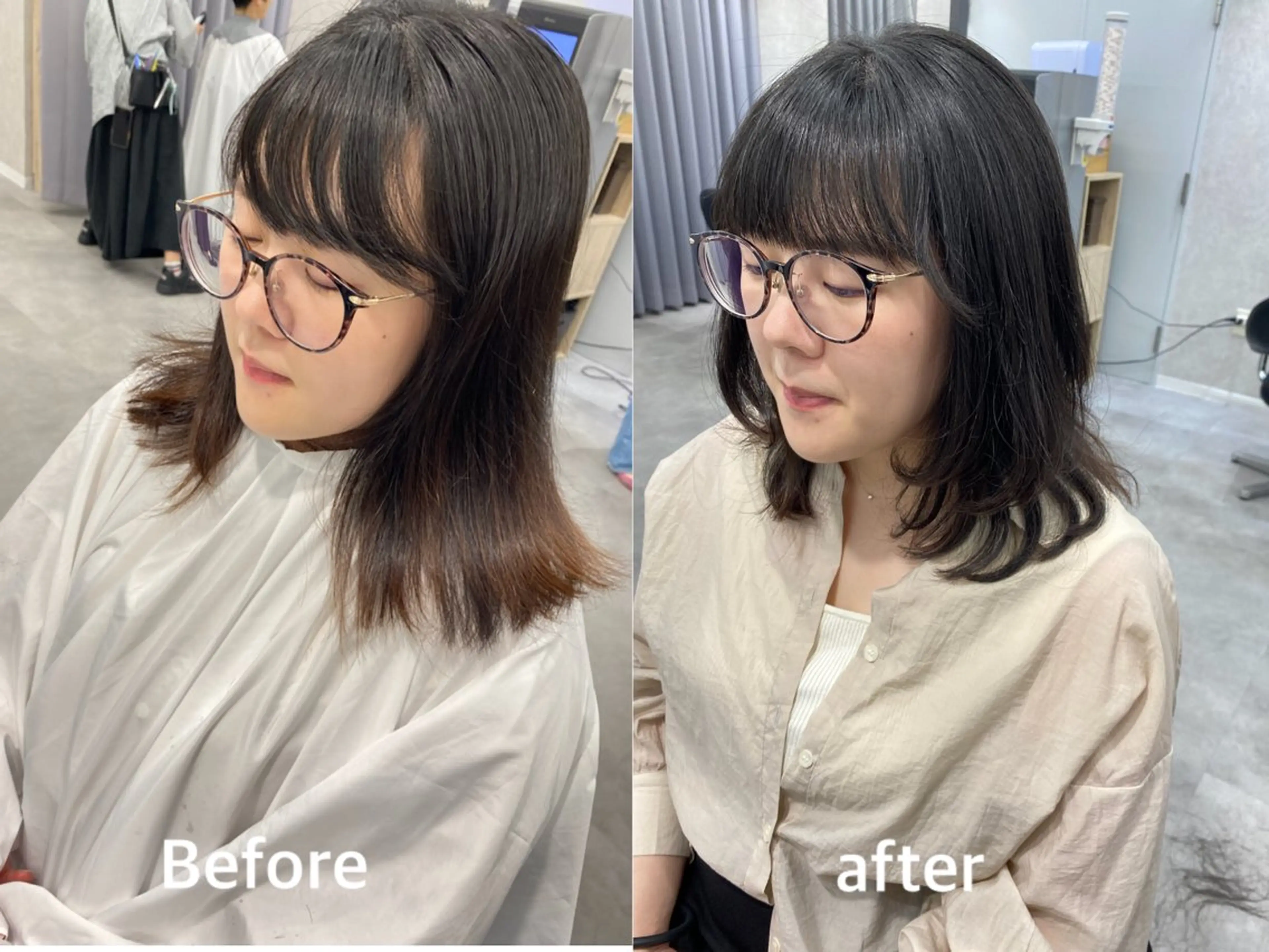 セミロング レイヤーカット 🌸Bob🌸 市井友佳子のヘアスタイル
