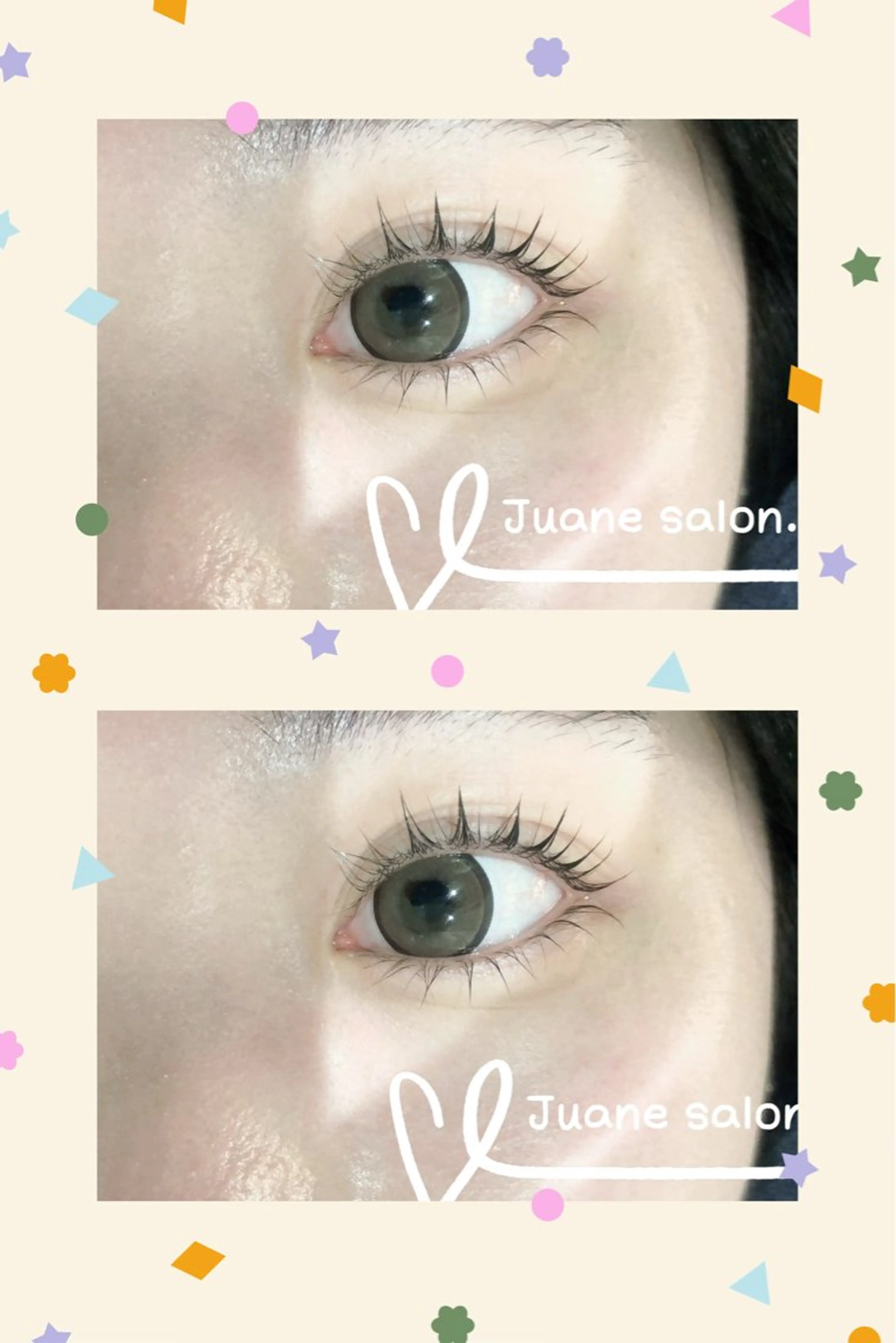 マツエク・マツパ 💗ジュアン💗 サロンのマツエク・マツパデザイン