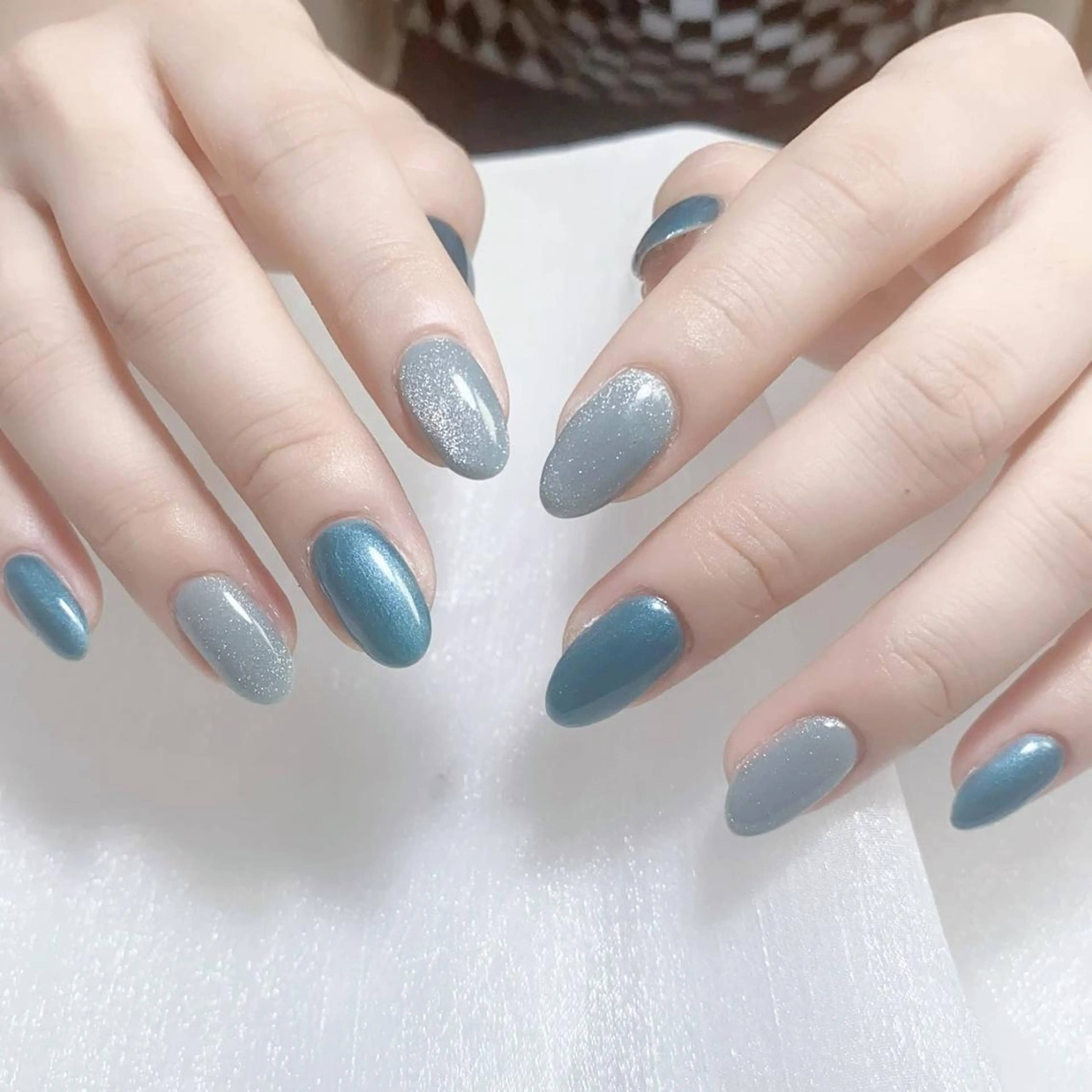 ネイル メンズ マグネットネイル ハンドネイル Nail salon 木にいるのネイルデザイン