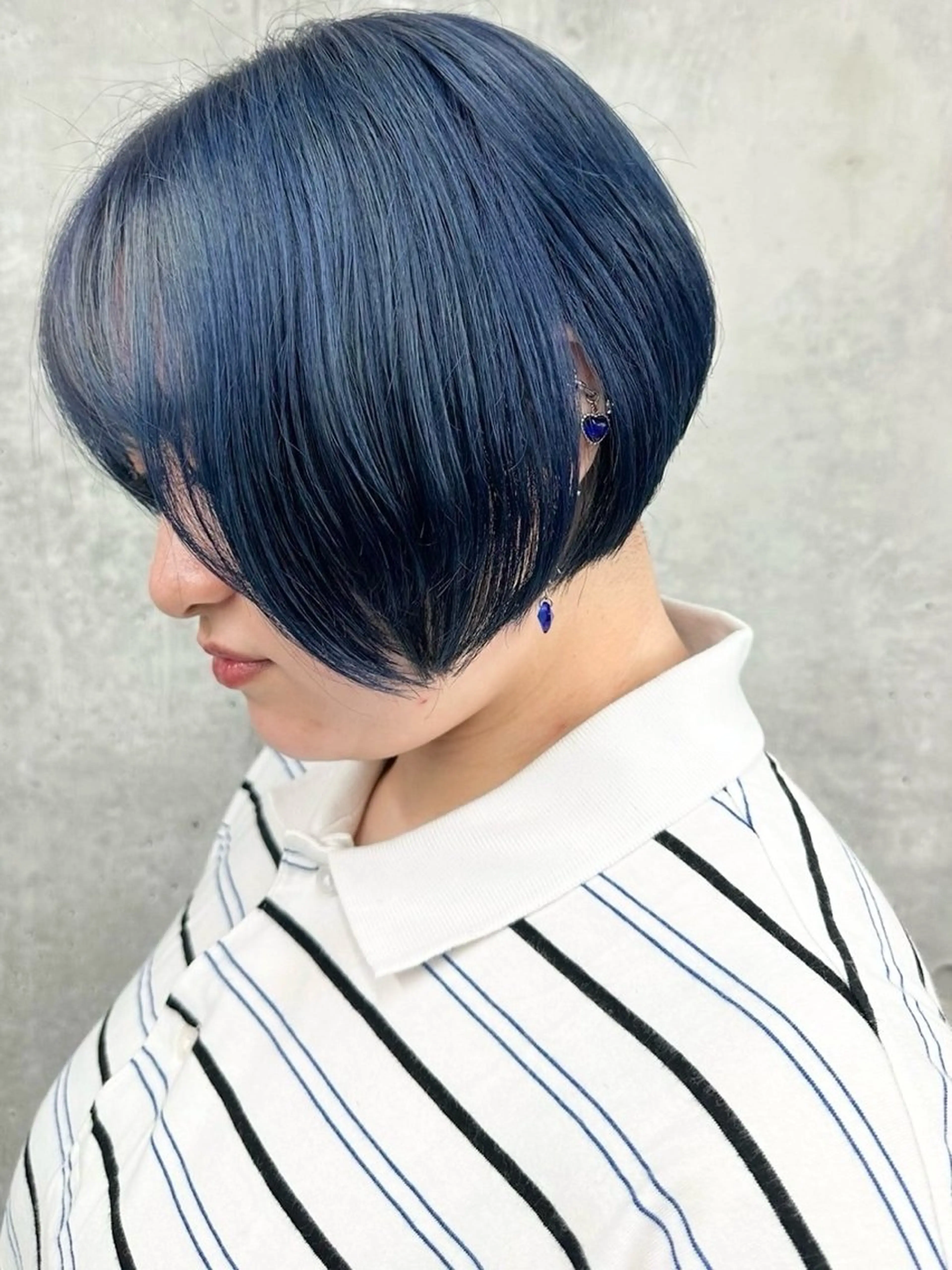 ショート カラー カット ヘッドスパ ボブ/ゆるふわ ボブパーマ/とういのヘアスタイル