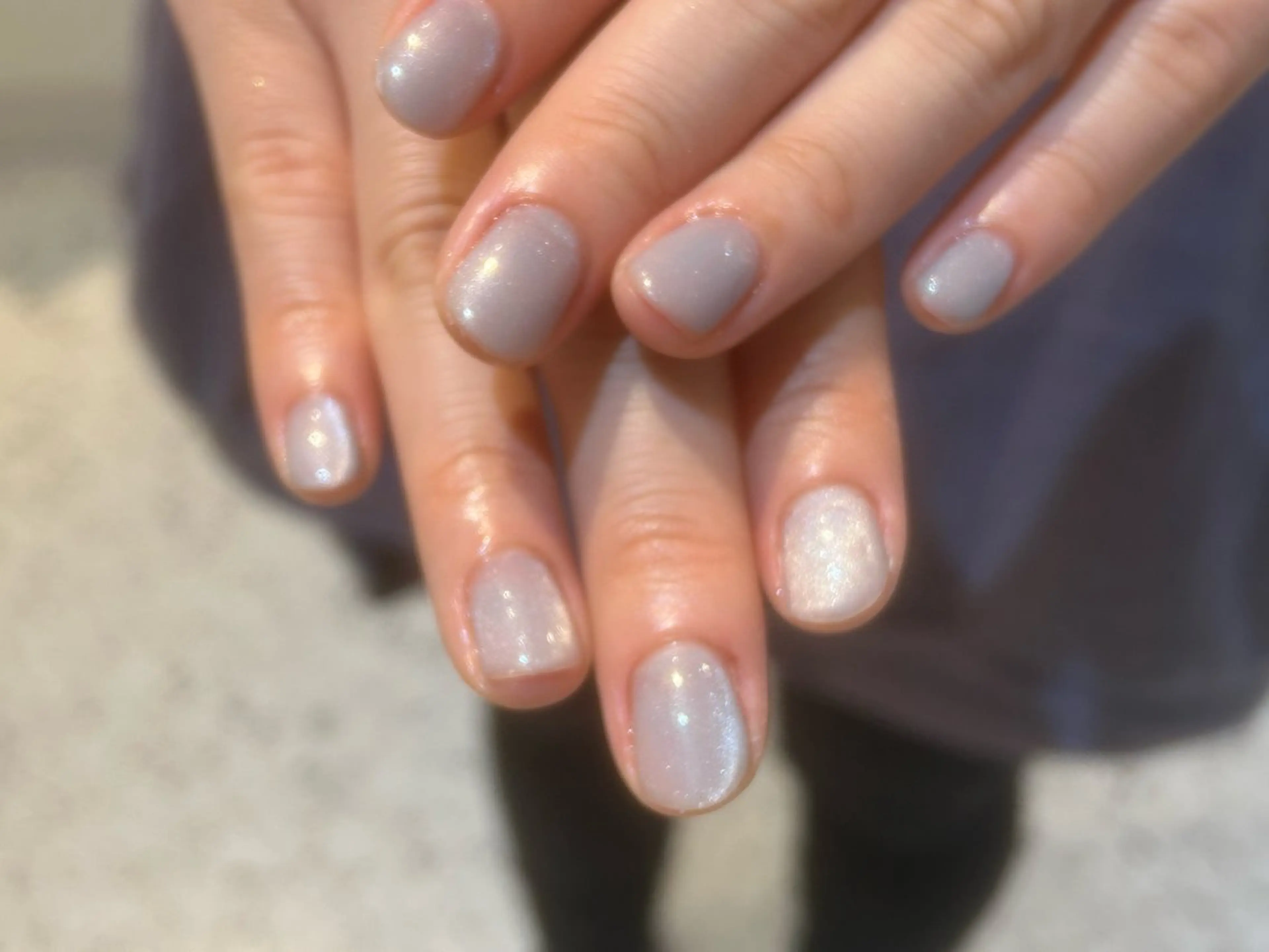 ネイル 水色 White nail KAEDEのネイルデザイン