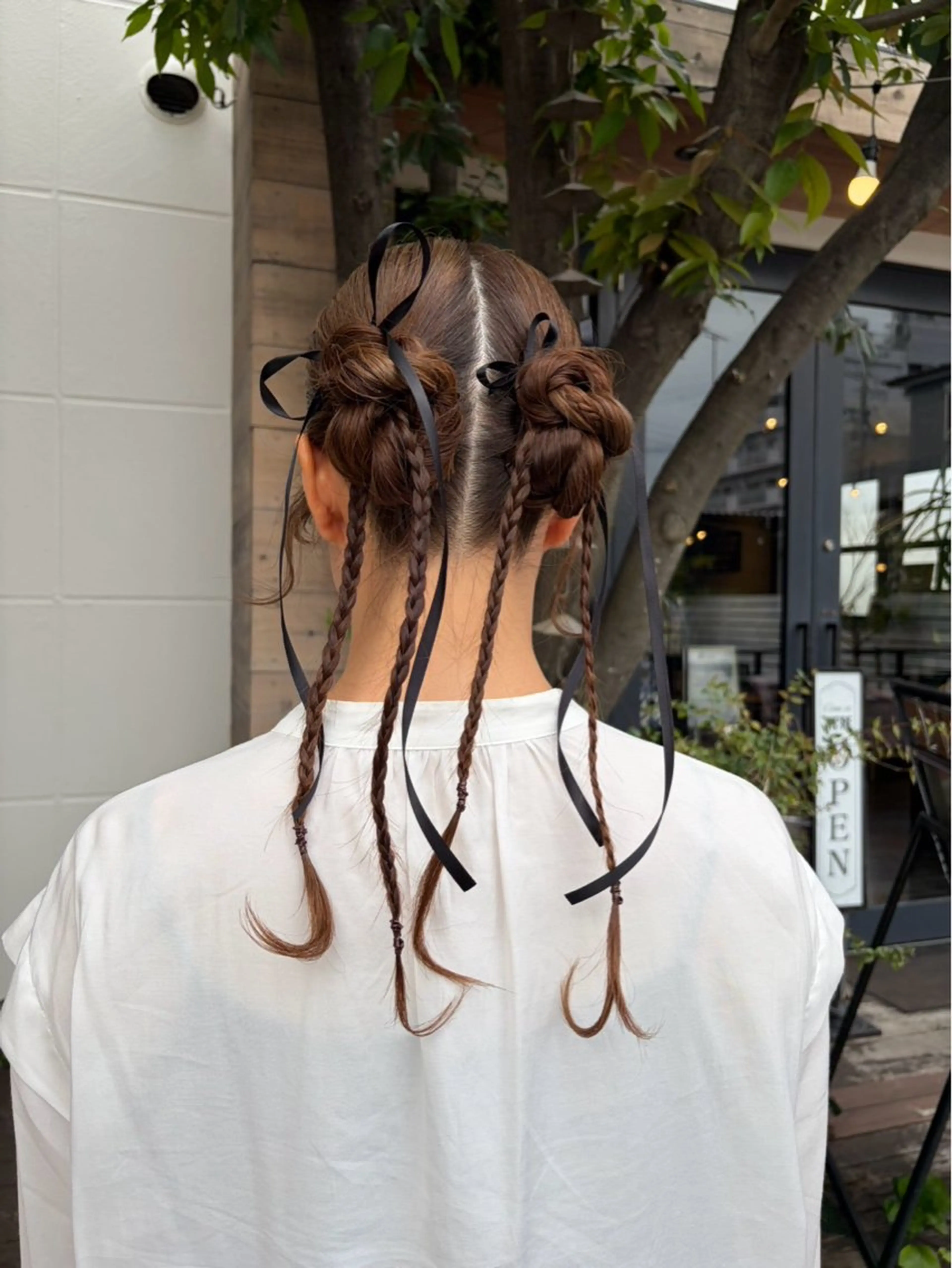 ヘアアレンジ 梨子🐣艶カラー🌈 ダメージレス💖のヘアスタイル