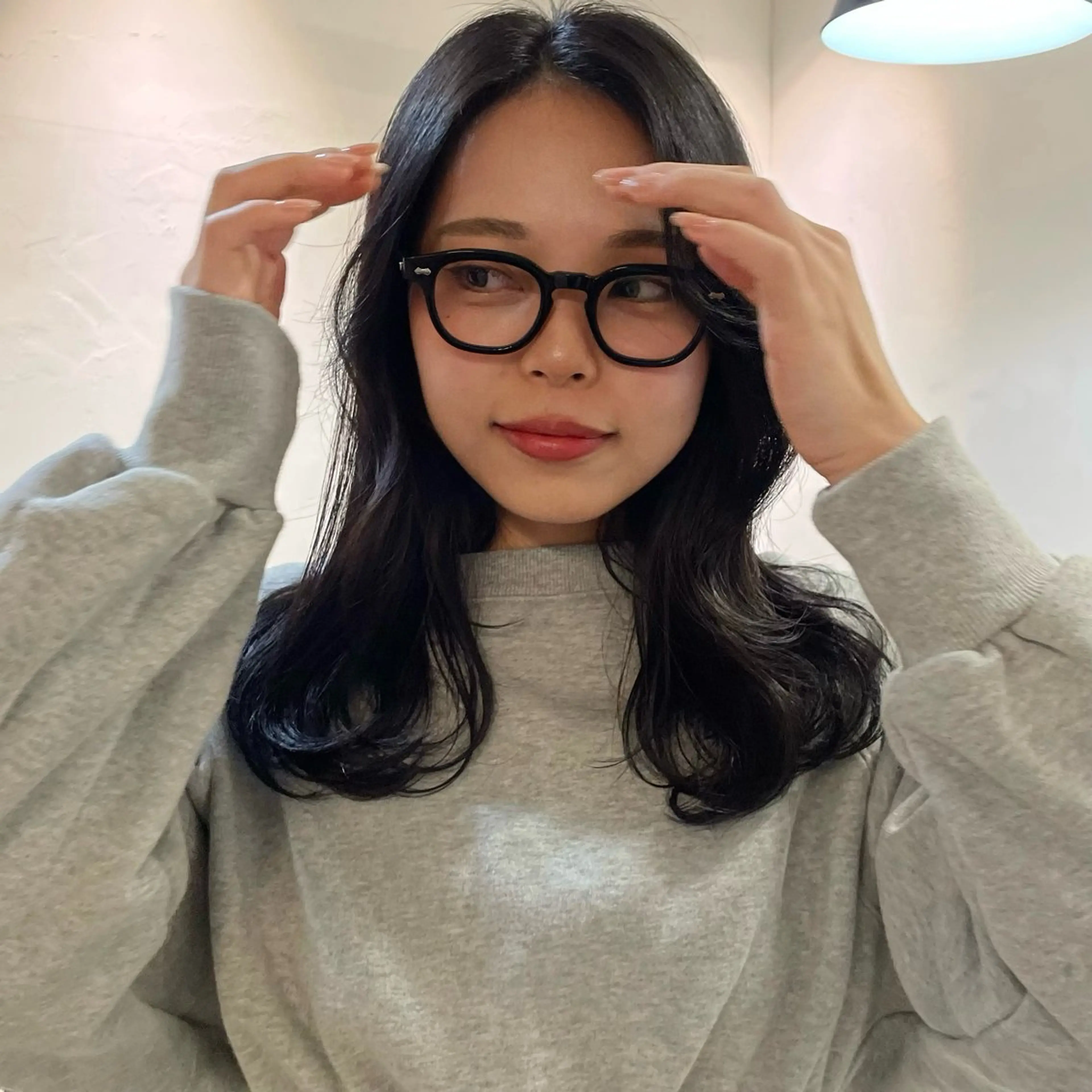 ミディアム 盛れる透明感カラー・ momokaのヘアスタイル