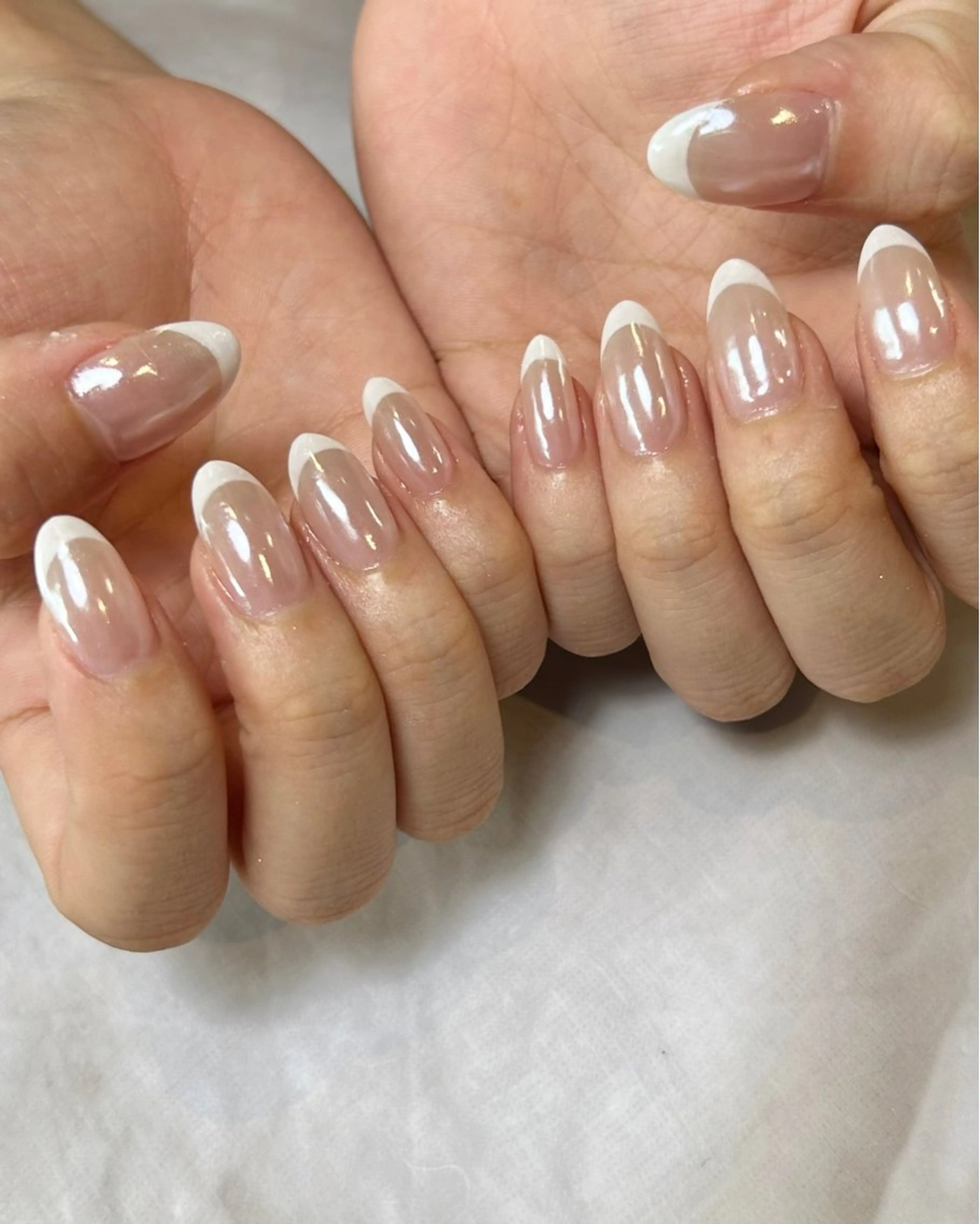 ネイル フレンチネイル 持ち込み ハンドネイル Reflection marikoのネイルデザイン