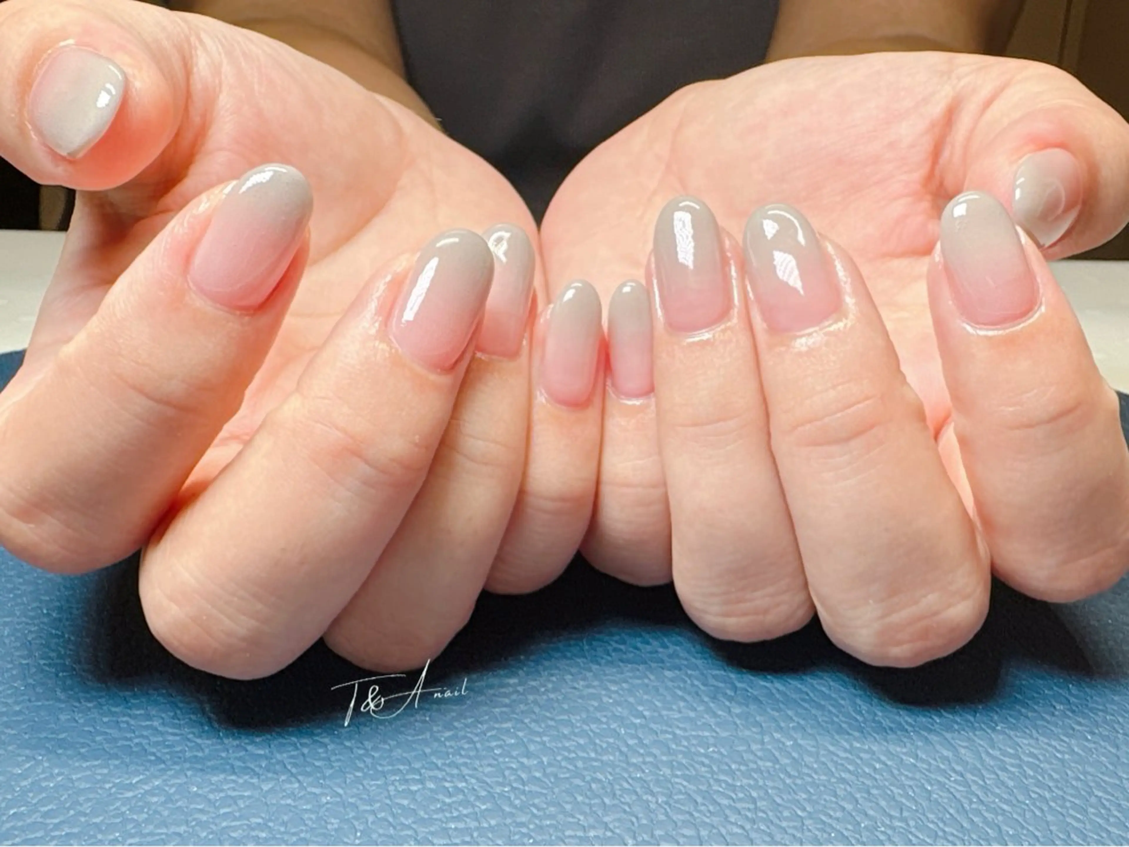 ネイル ジェルネイル グラデーション スカルプネイル シンプルネイル T&A nailのネイルデザイン
