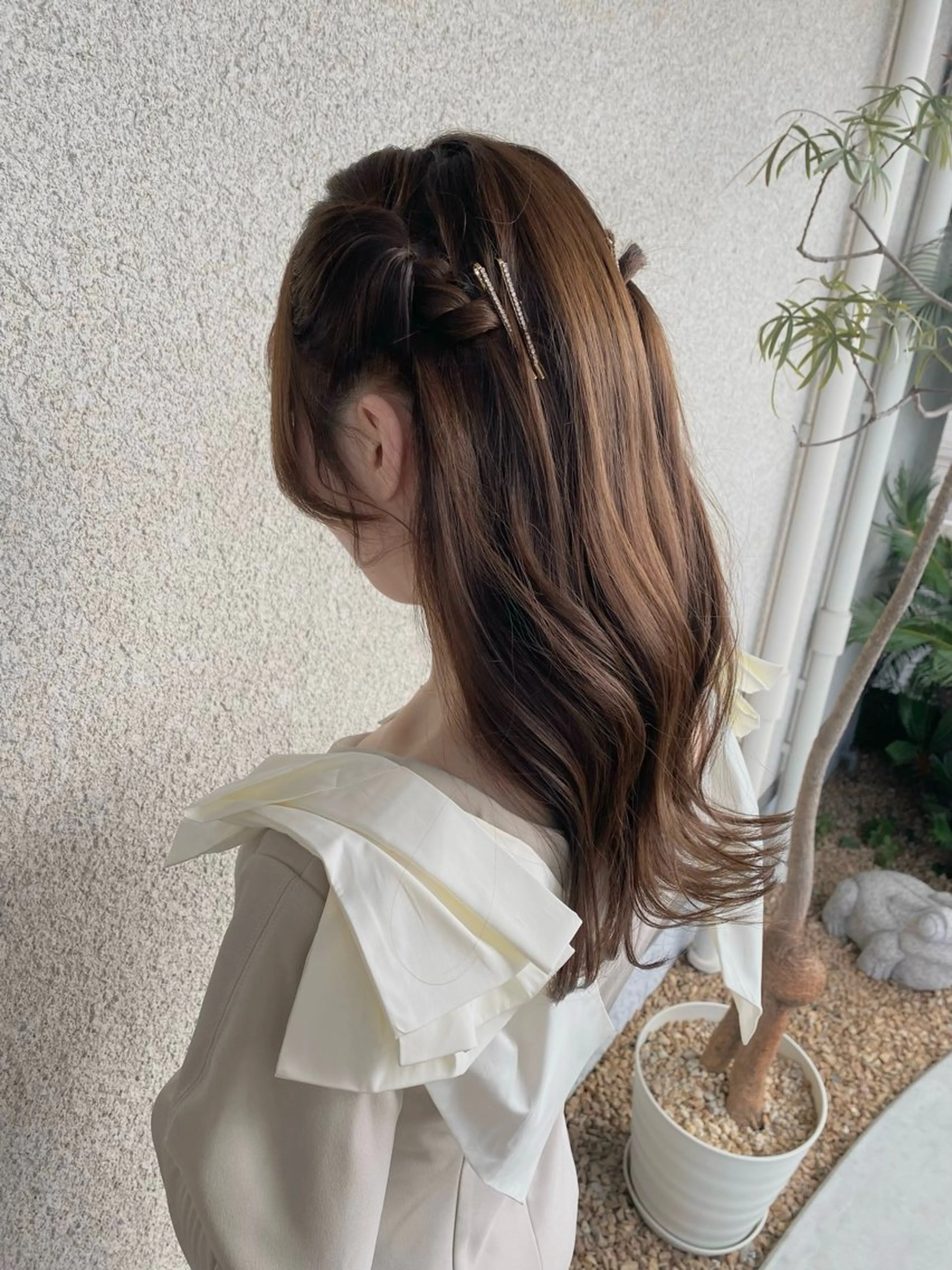 ロング ヘアセット 桑原 菜摘のヘアスタイル