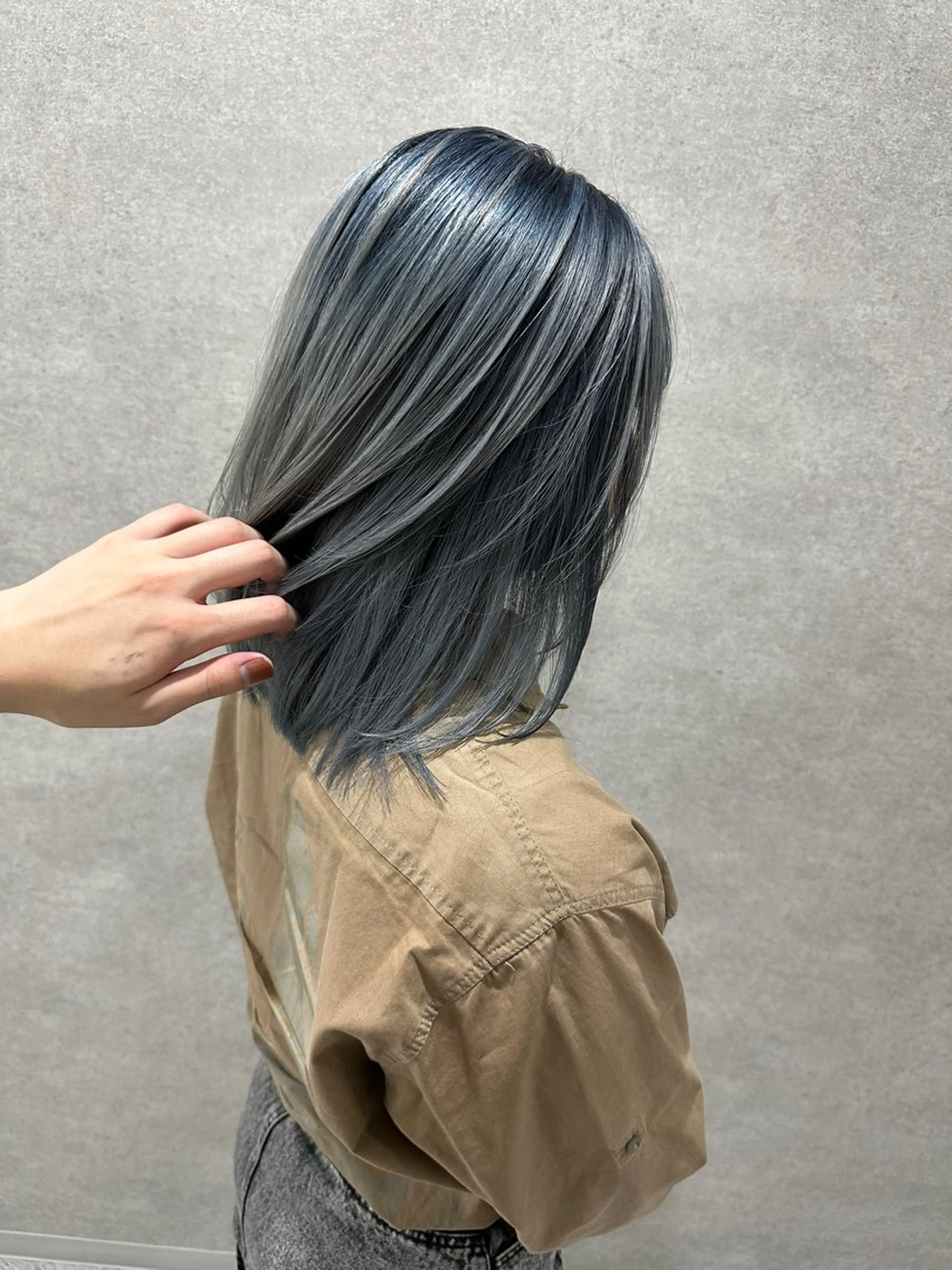 ミディアム ヘアカラー 🥀社内技術講師🥀 稲場皓一のヘアスタイル