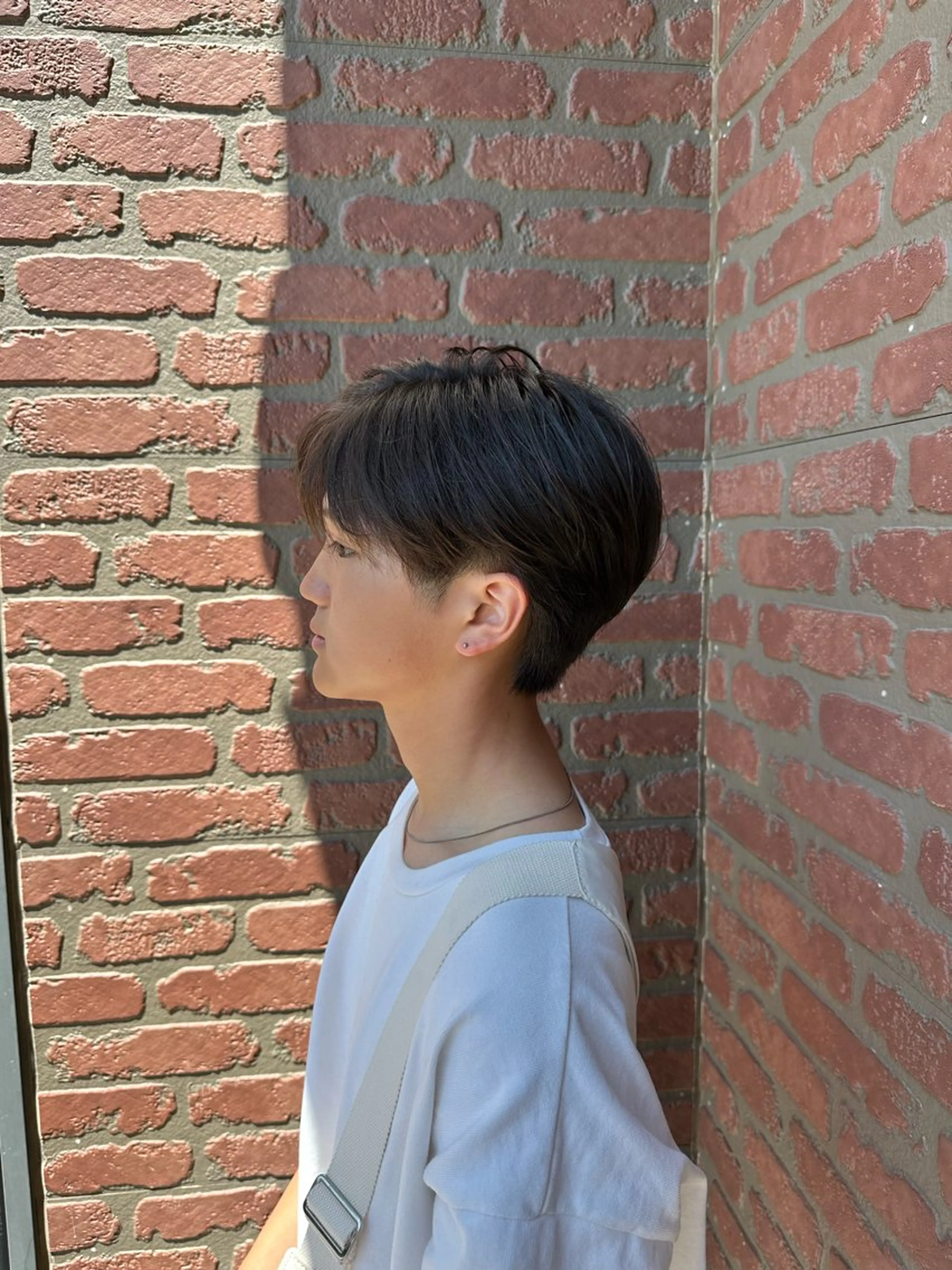 ショート メンズ 倉持 誠也　フェザーパーマのヘアスタイル