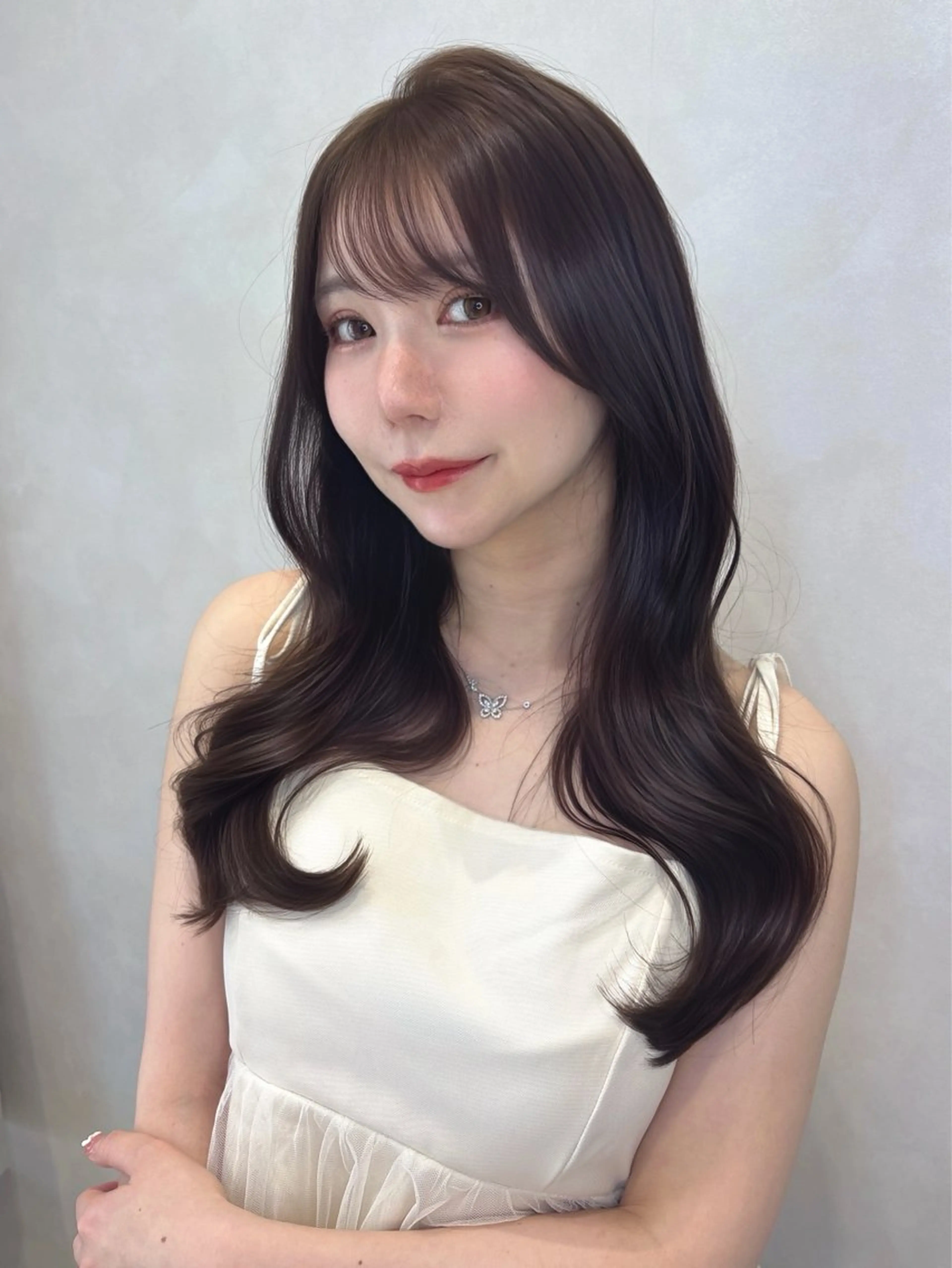 ロング 韓国レイヤー×髪質 改善︎💕︎あかねのヘアスタイル