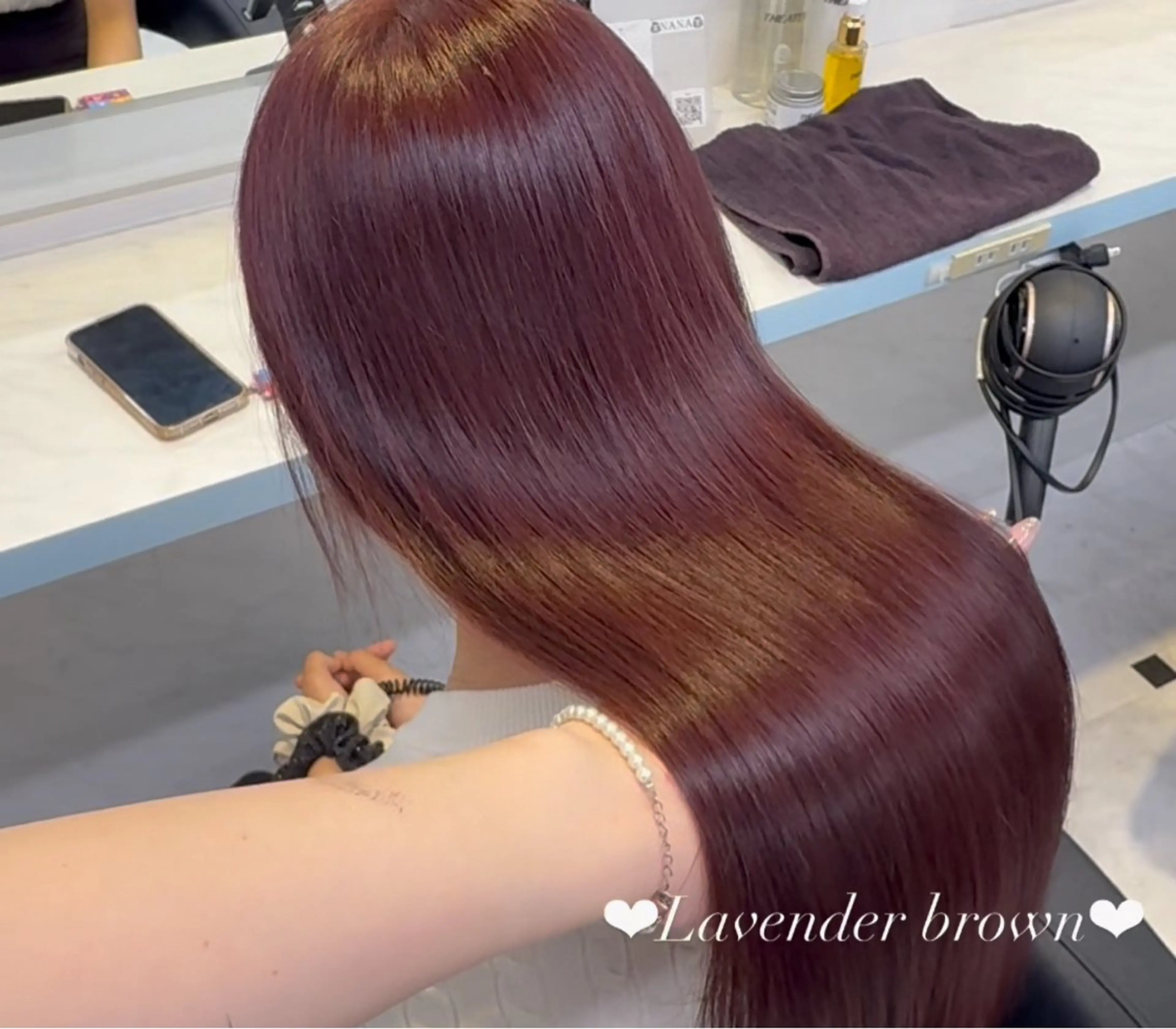 ロング カラー ヘアカラー トリートメント ヘアセット NANA💓韓国ヘア /レイヤー/暖色💓のヘアスタイル