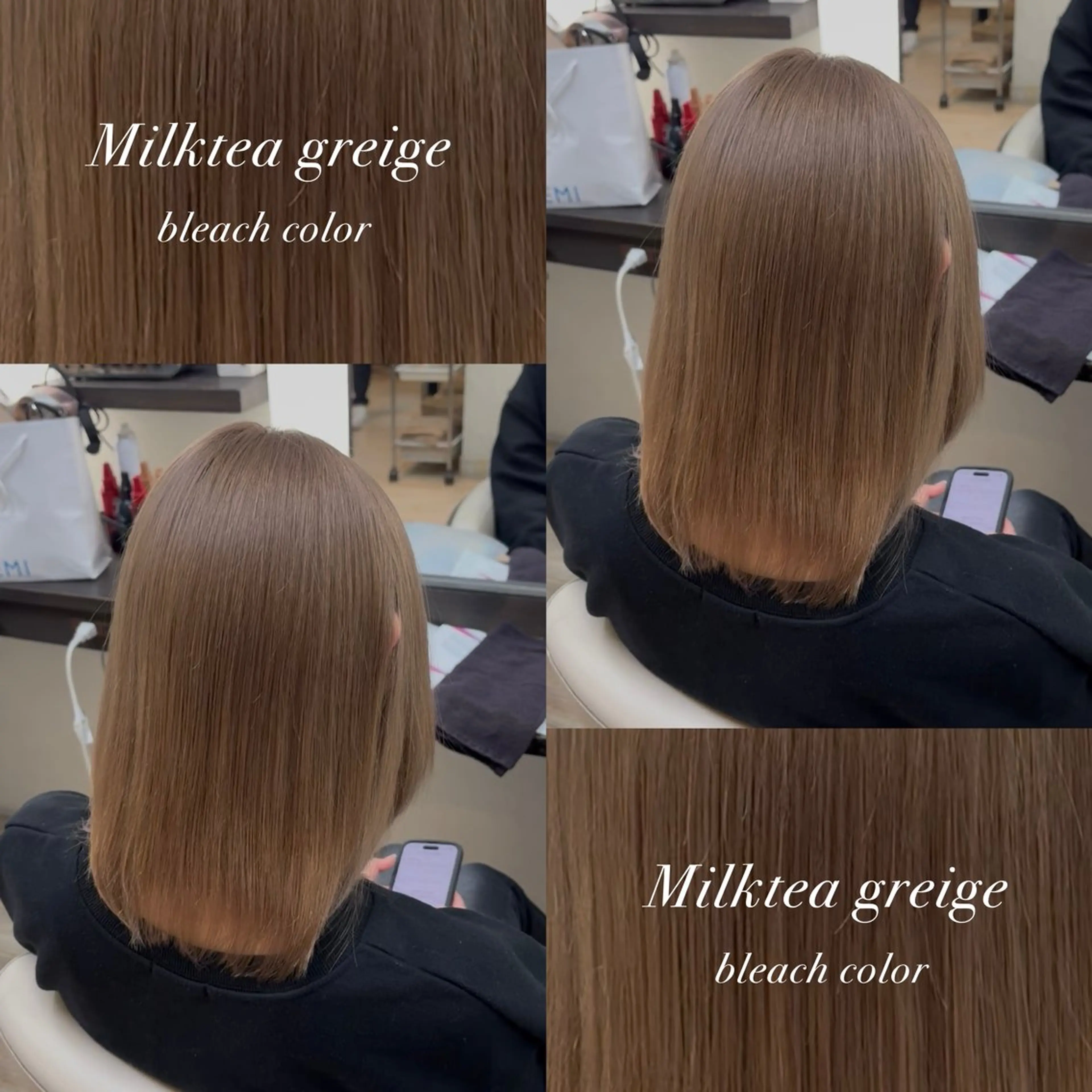 ミディアム カラー ヘアカラー ルプラボウ/ 聖花/透明感カラーのヘアスタイル