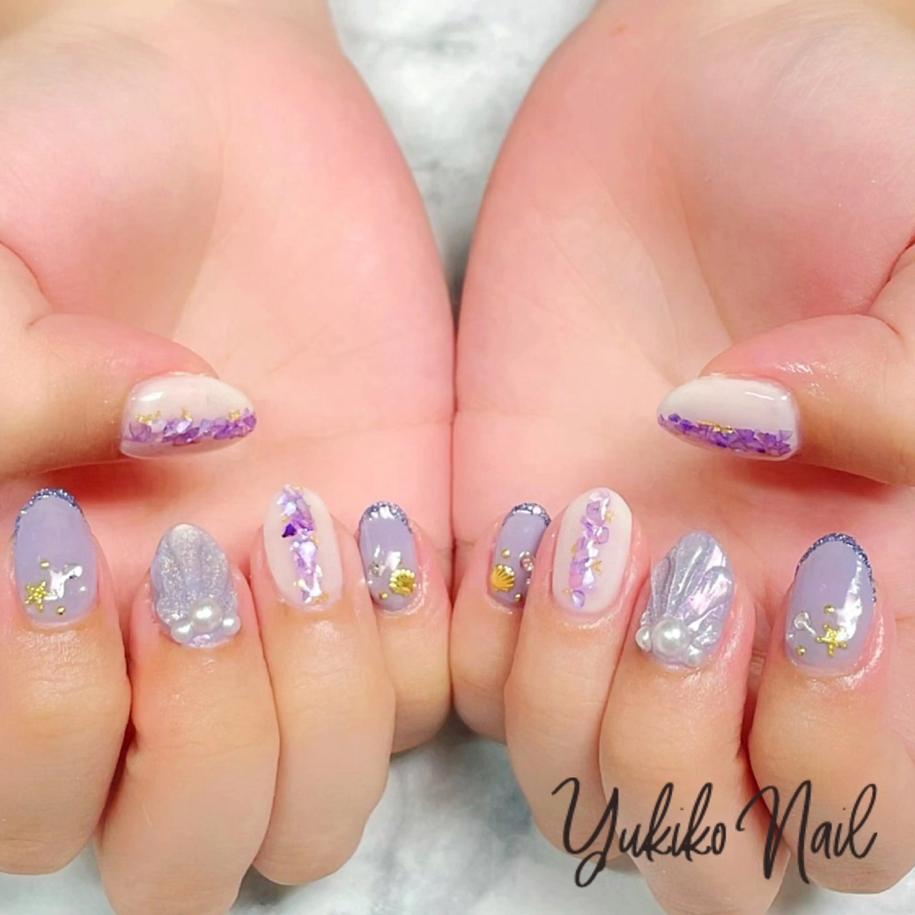 ネイル アートネイル 夏ネイル ユキコ ネイルのネイルデザイン