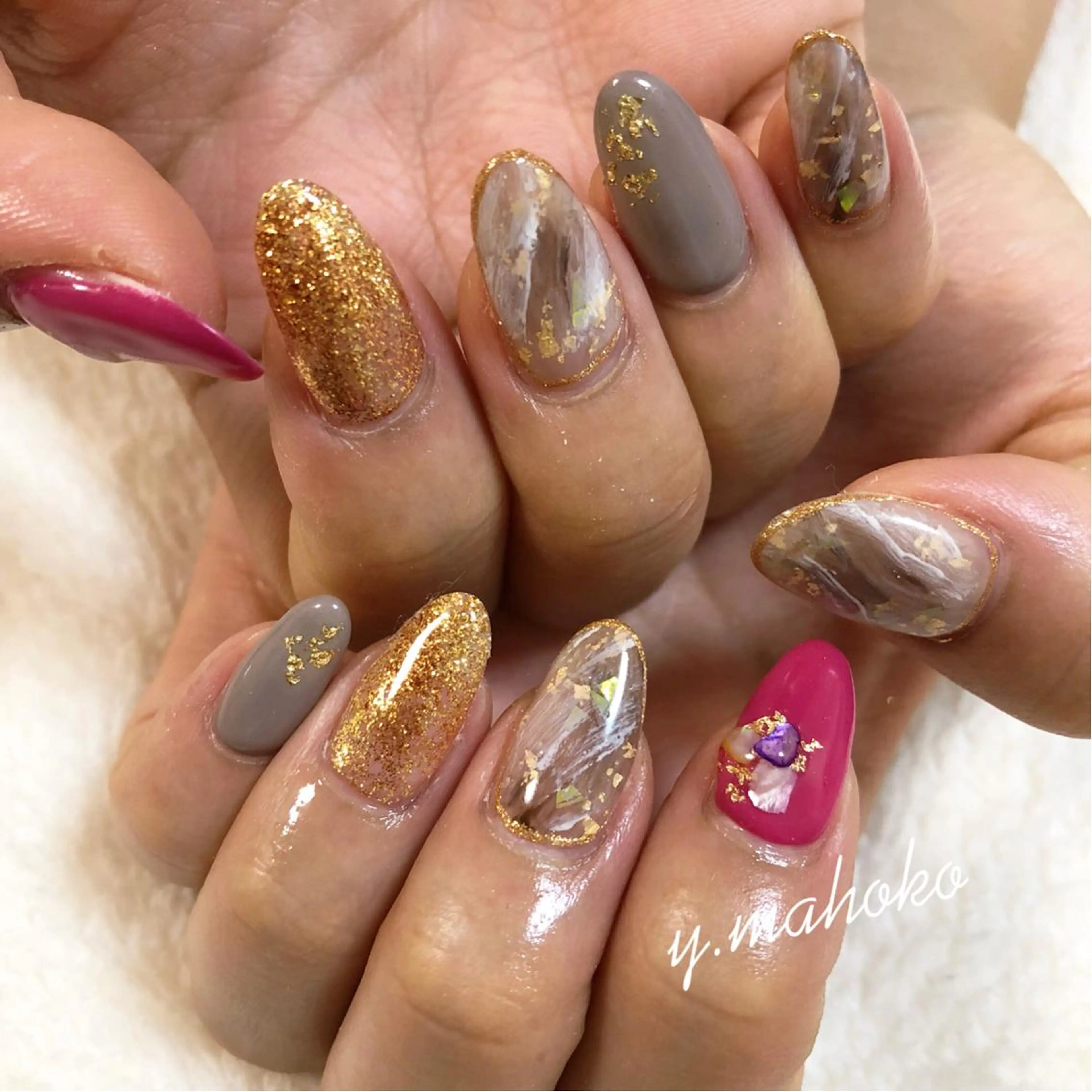 ネイル She nail studio 原宿所属・パラジェル有/ スカルプ/mahoのネイルデザイン