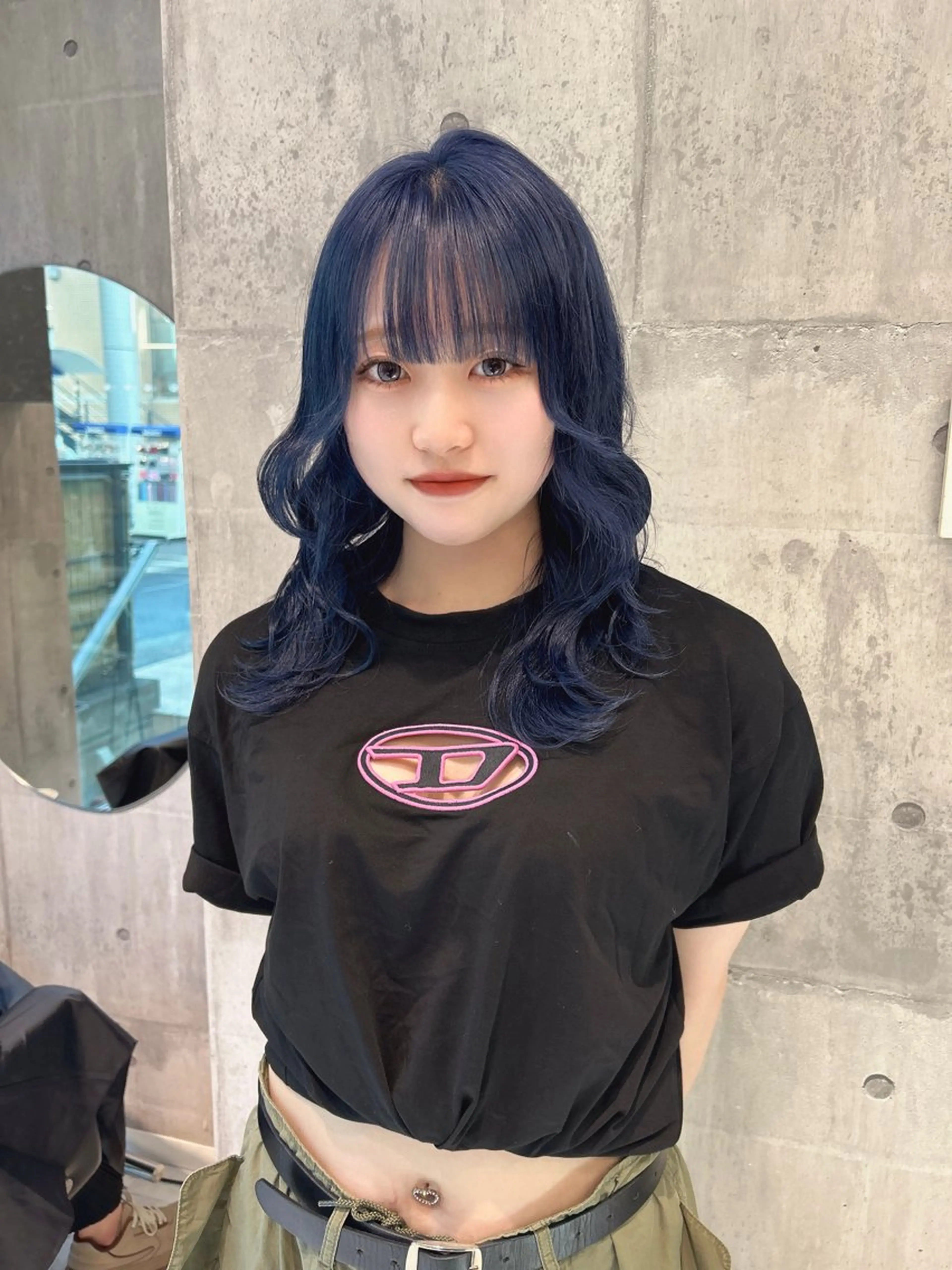 セミロング カラー 【色落ちまで可愛い】 mao🐩💜のヘアスタイル