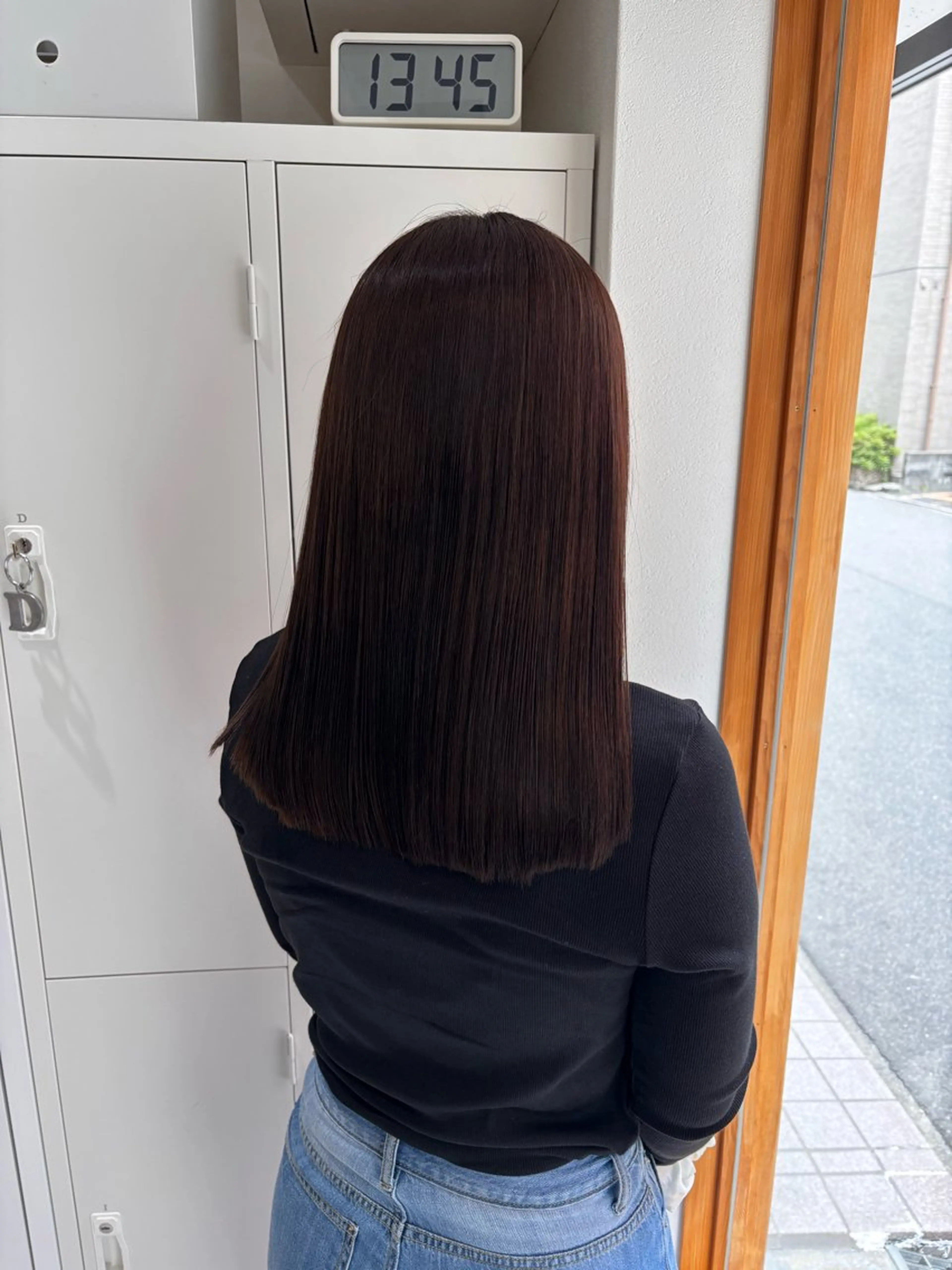 ミディアム カラー 髪質改善 トリートメント カット 縮毛矯正 トリートメント newi 京橋 【yuuki】のヘアスタイル