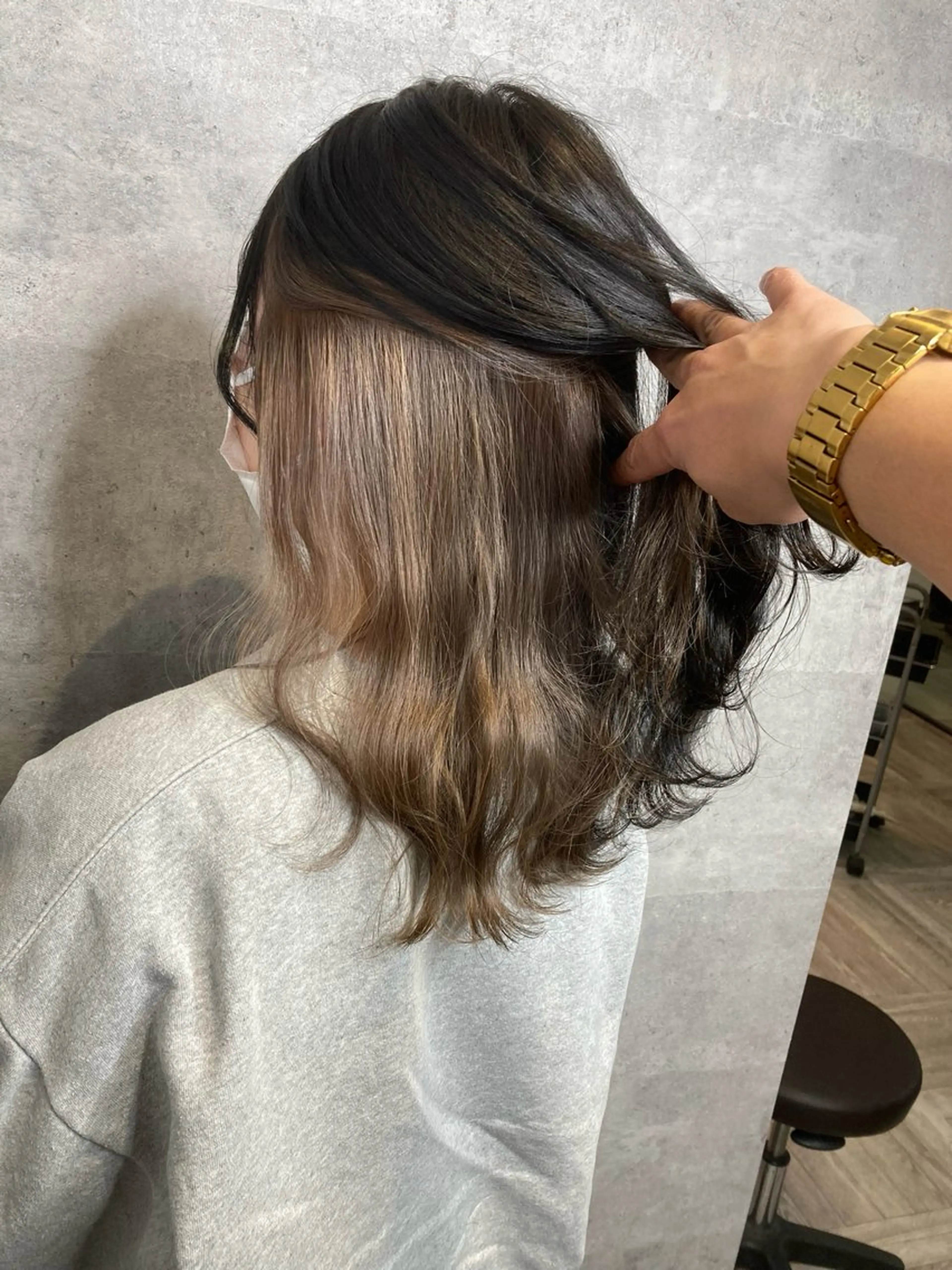 ミディアム カラー パーマ ヘアアレンジ メンズ ヘアカラー ❤️可愛いハイトーン を造る❤️AKIRAのヘアスタイル