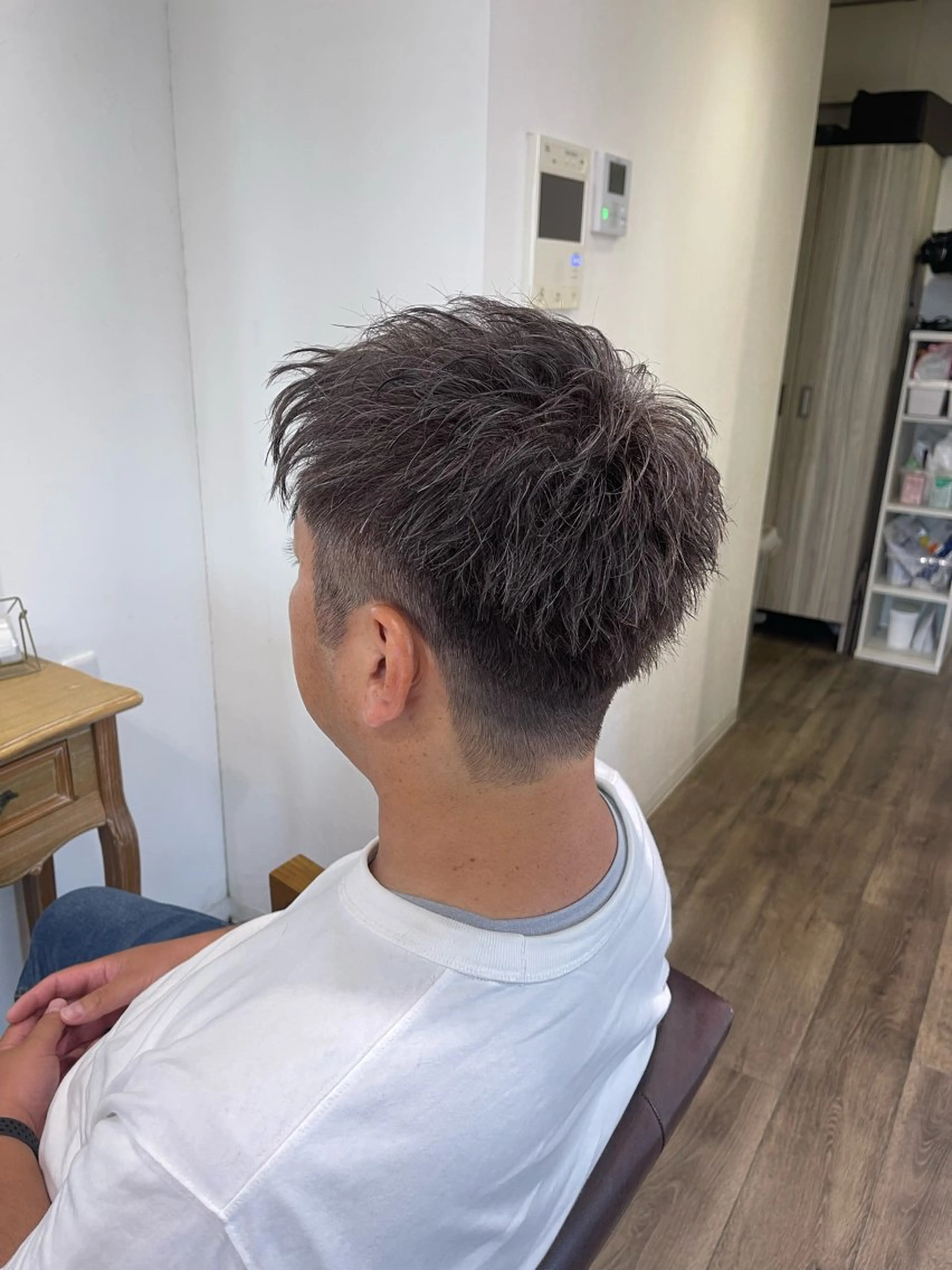 【メンズ限定】ハイライトメッシュキャップ＋全体カラーの写真