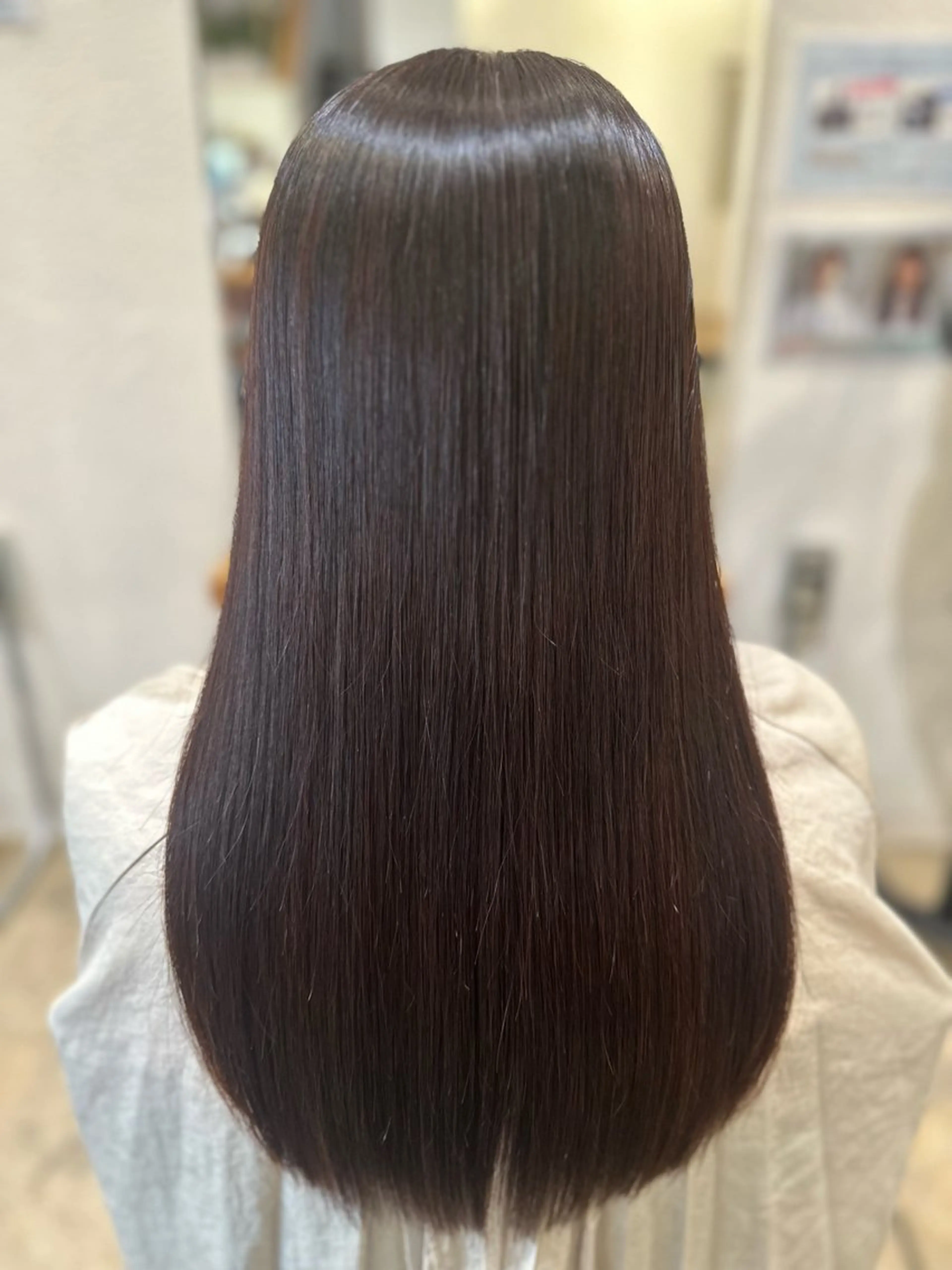 ロング カット 縮毛矯正 トリートメント 多田 彩香のヘアスタイル