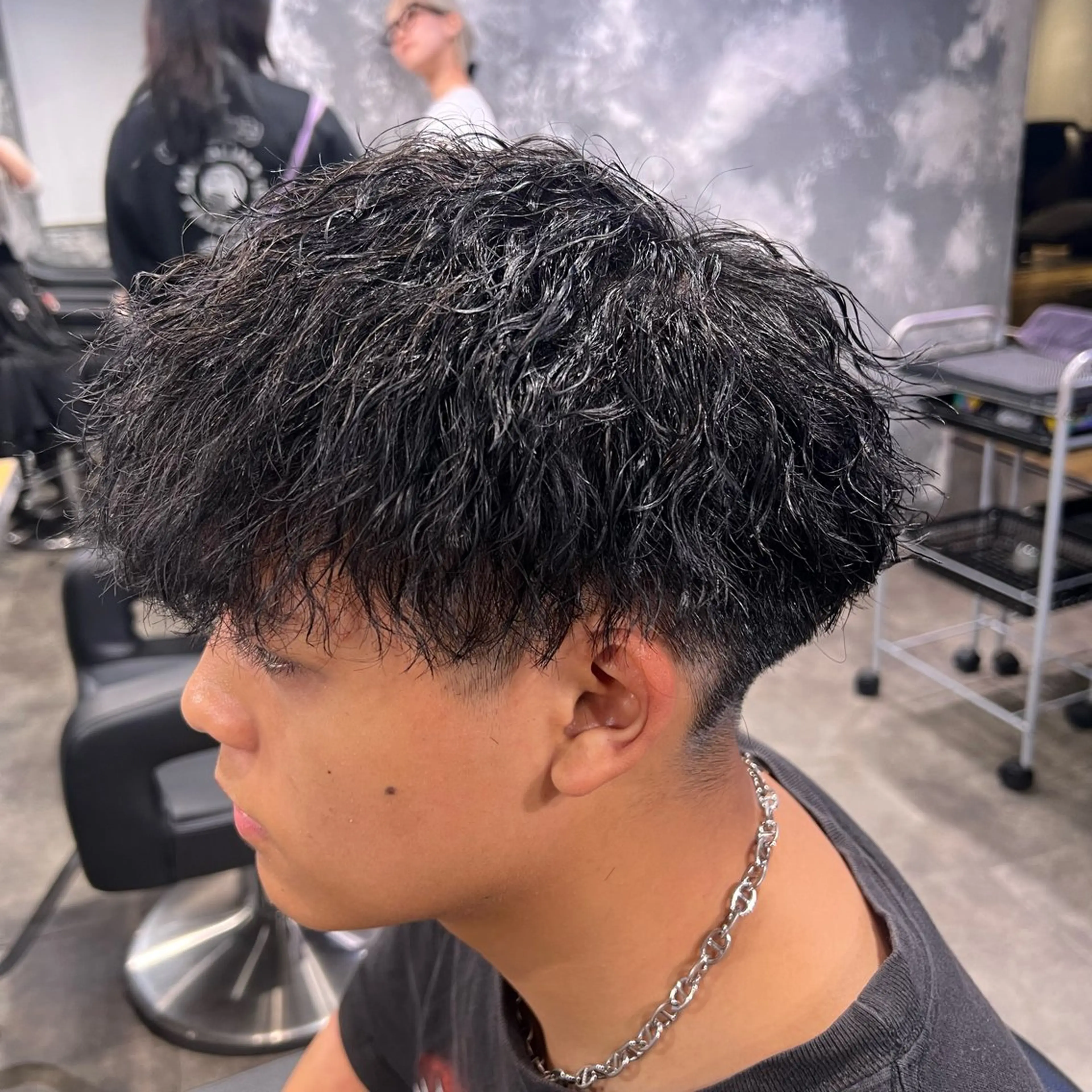 ショート カラー パーマ ヘアアレンジ メンズ キッズ 🔷横浜1のパーマ 職人🔷将太郎のヘアスタイル