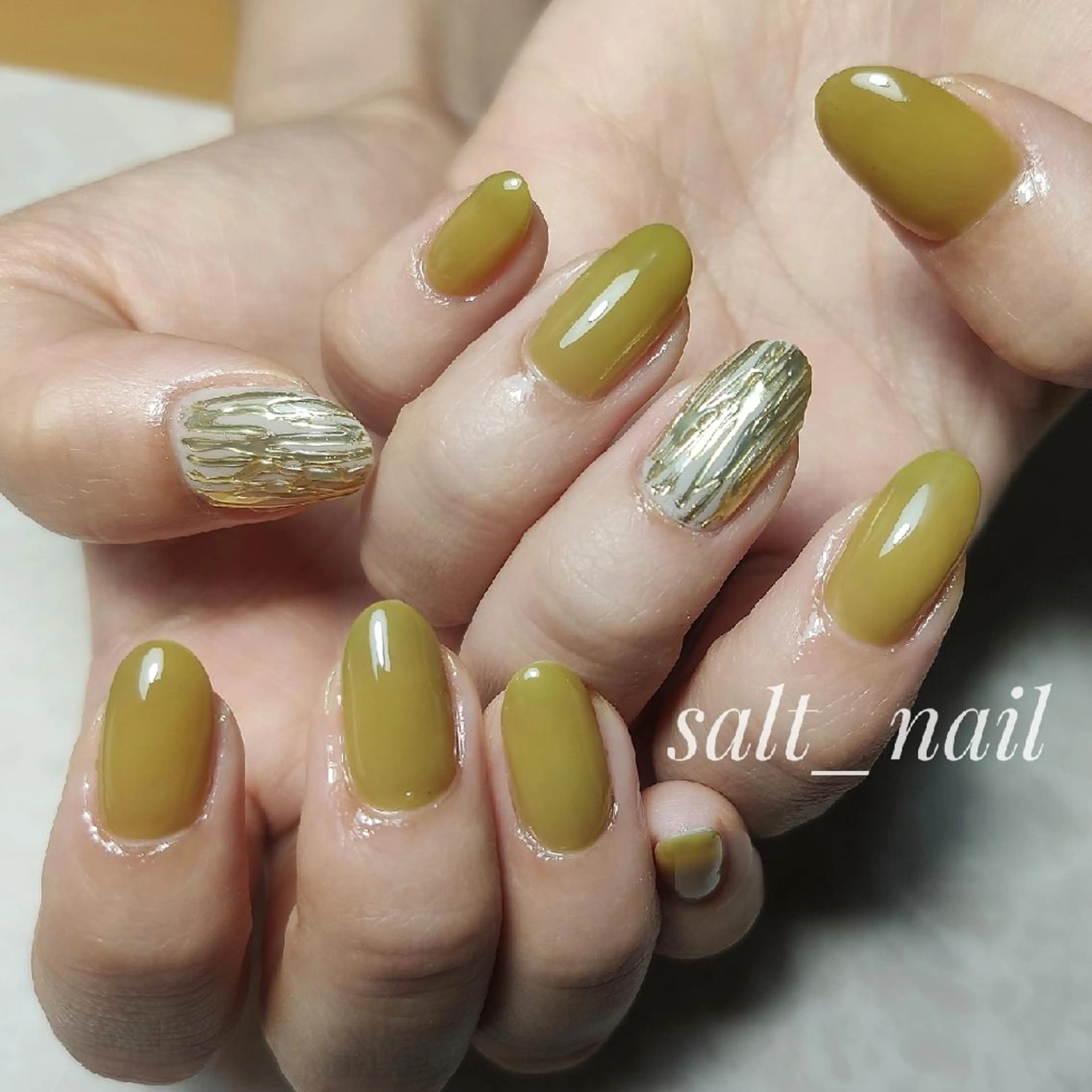 ネイル ミラーネイル 個人サロン saltnailのネイルデザイン