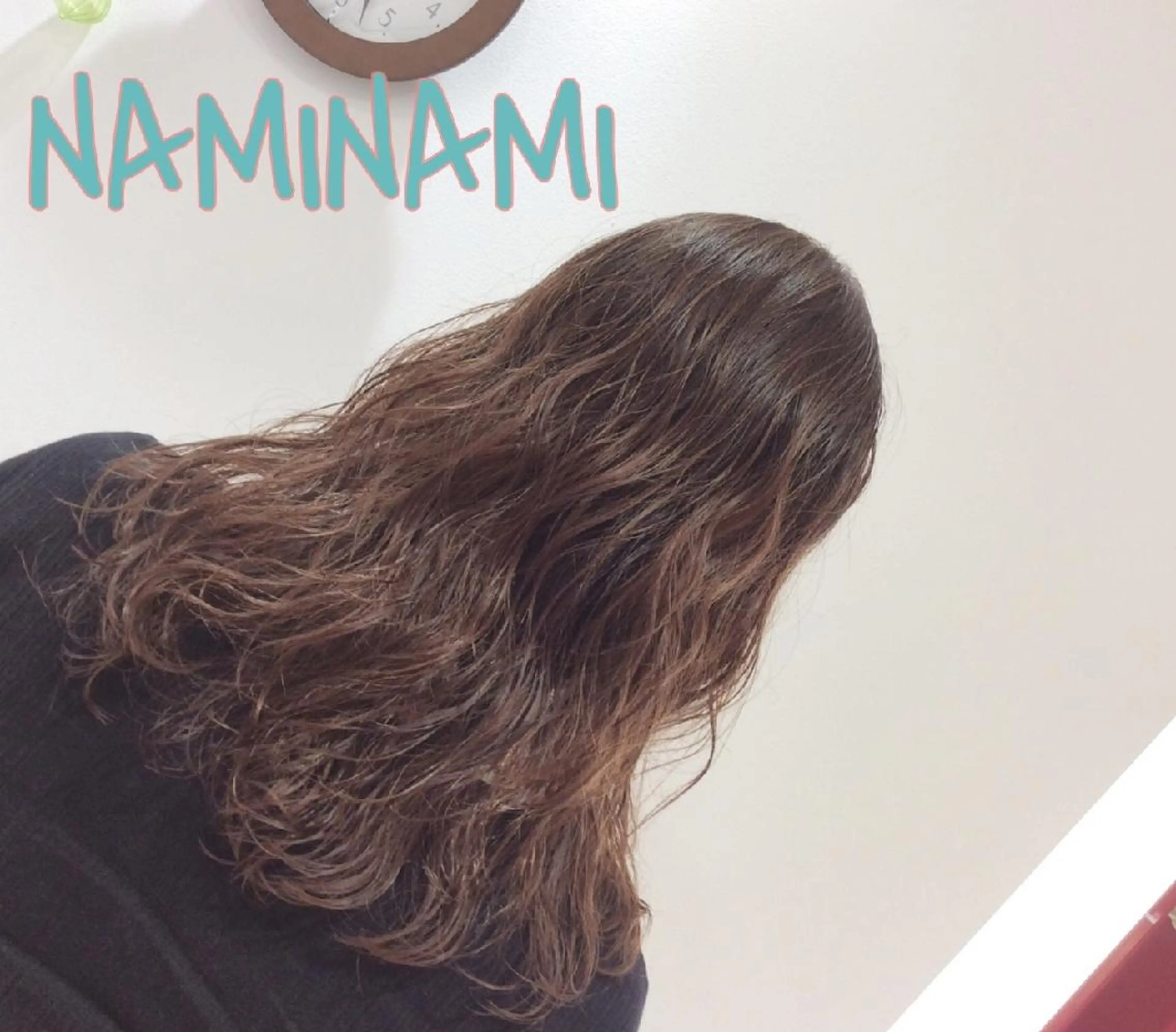 パーマ セミロング 大場 友稀のヘアスタイル