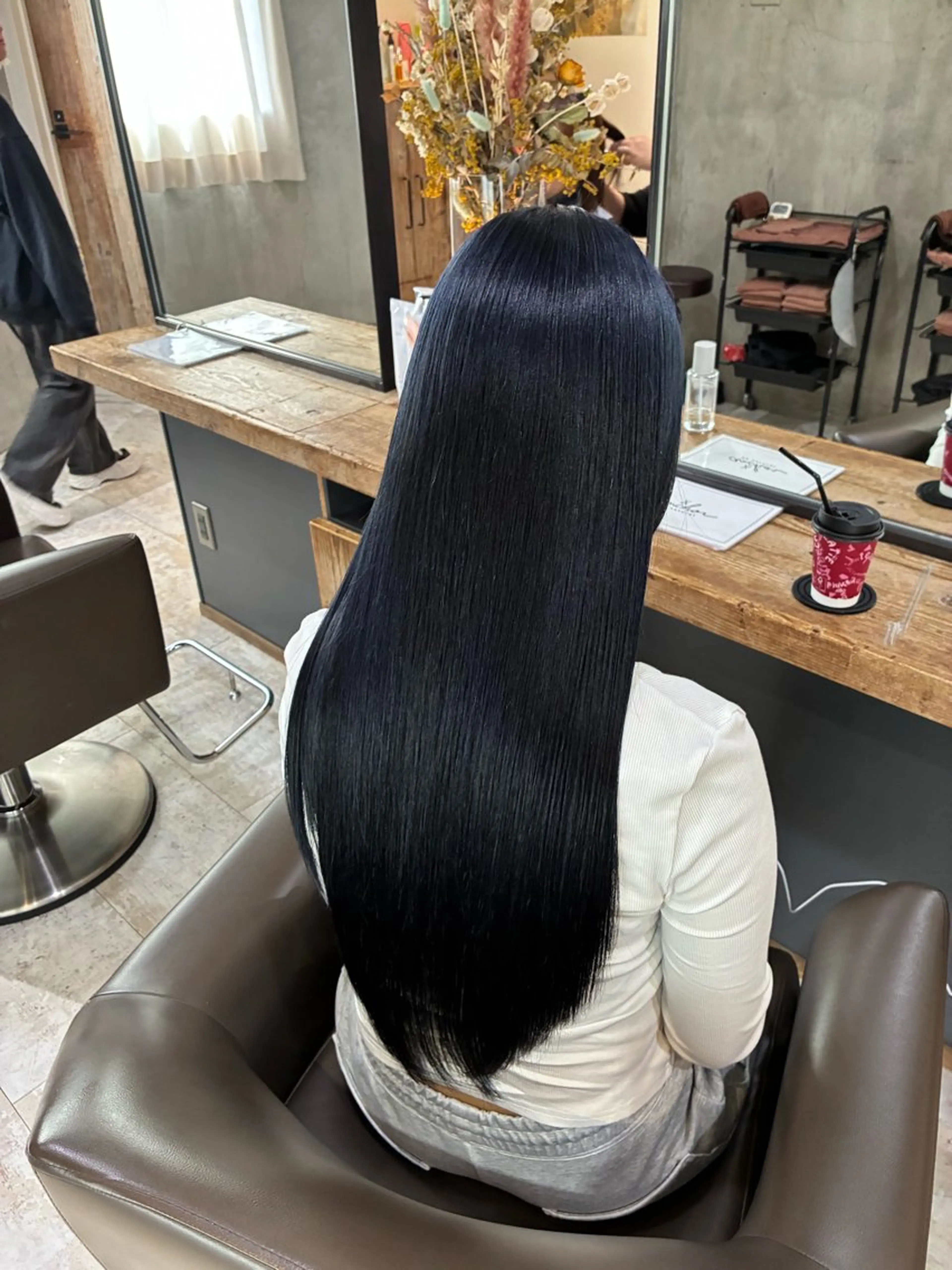 ロング カラー ヘアカラー 阿部 翔一郎/暖色系カラーのヘアスタイル