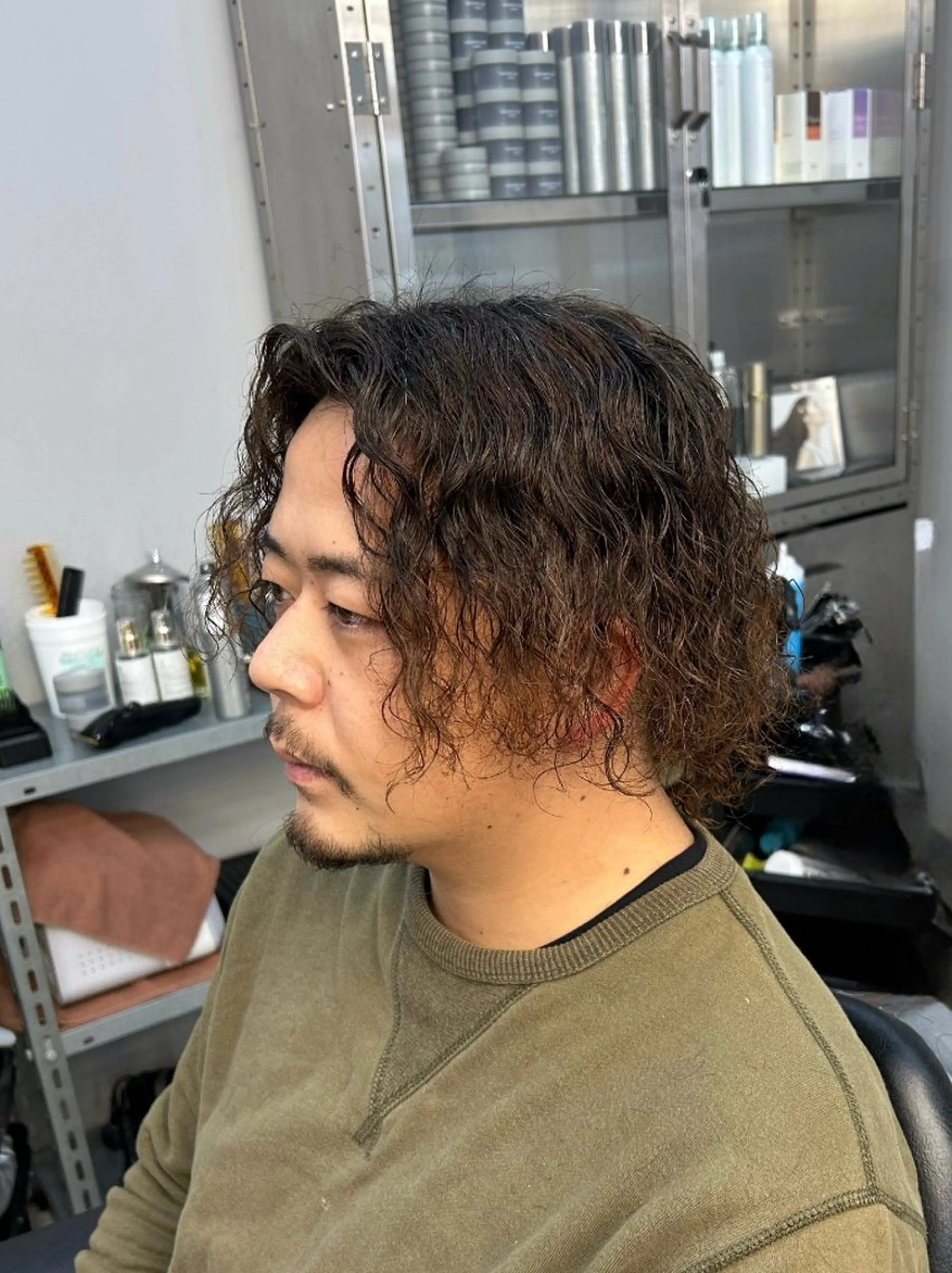 ロング パーマ メンズ 天王寺メンズパーマ /マツムラミユウのヘアスタイル