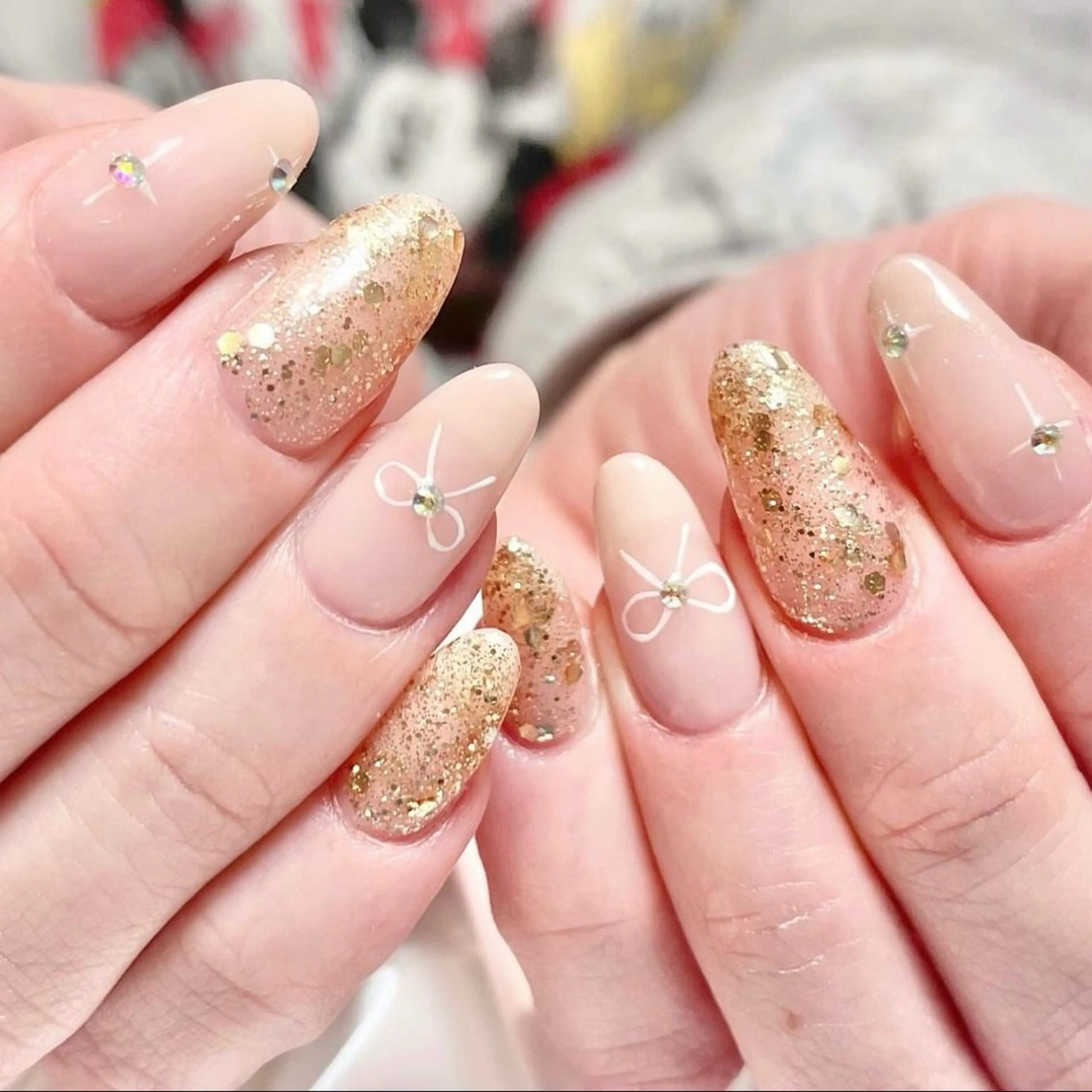 ネイル アートネイル ラメ(グリッター) シンプルネイル ストーンネイル 冬ネイル Vogustys Nail 山田のネイルデザイン