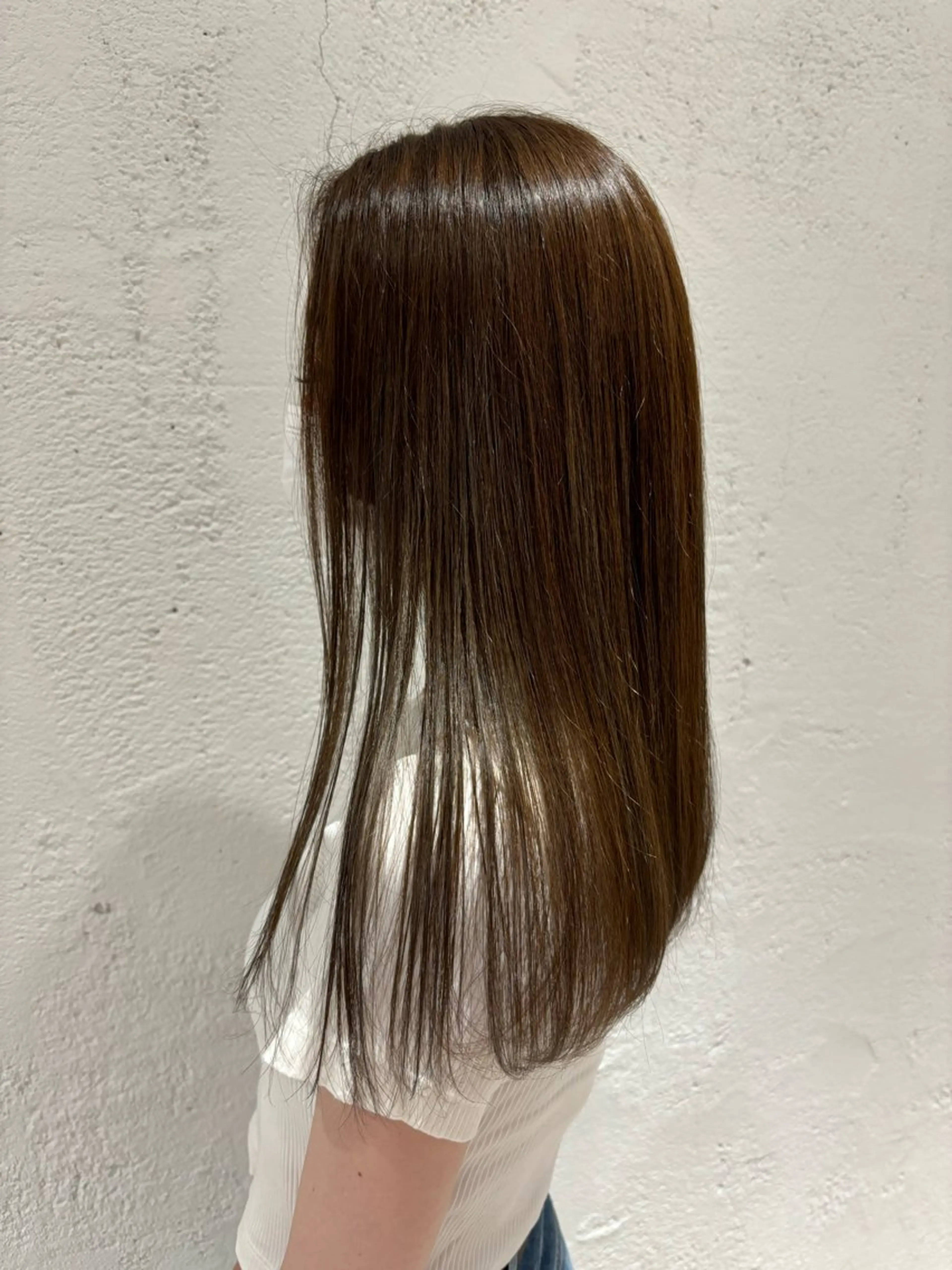 ロング カラー ベージュカラー カット ヘアカラー トリートメント サソウ ユリエ🥥のヘアスタイル