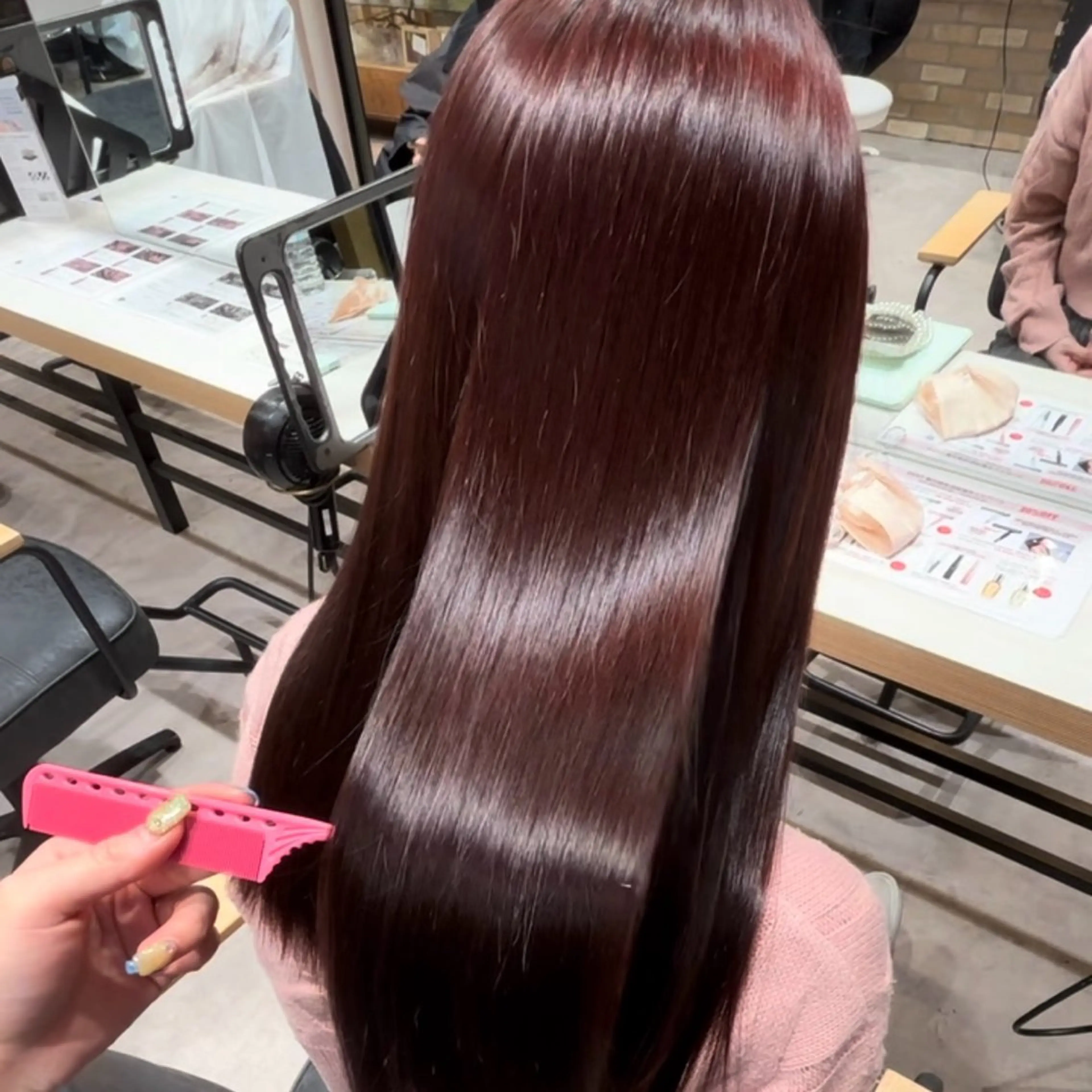 セミロング カラー ハイトーンレイヤー 吉祥寺/nana🎀のヘアスタイル