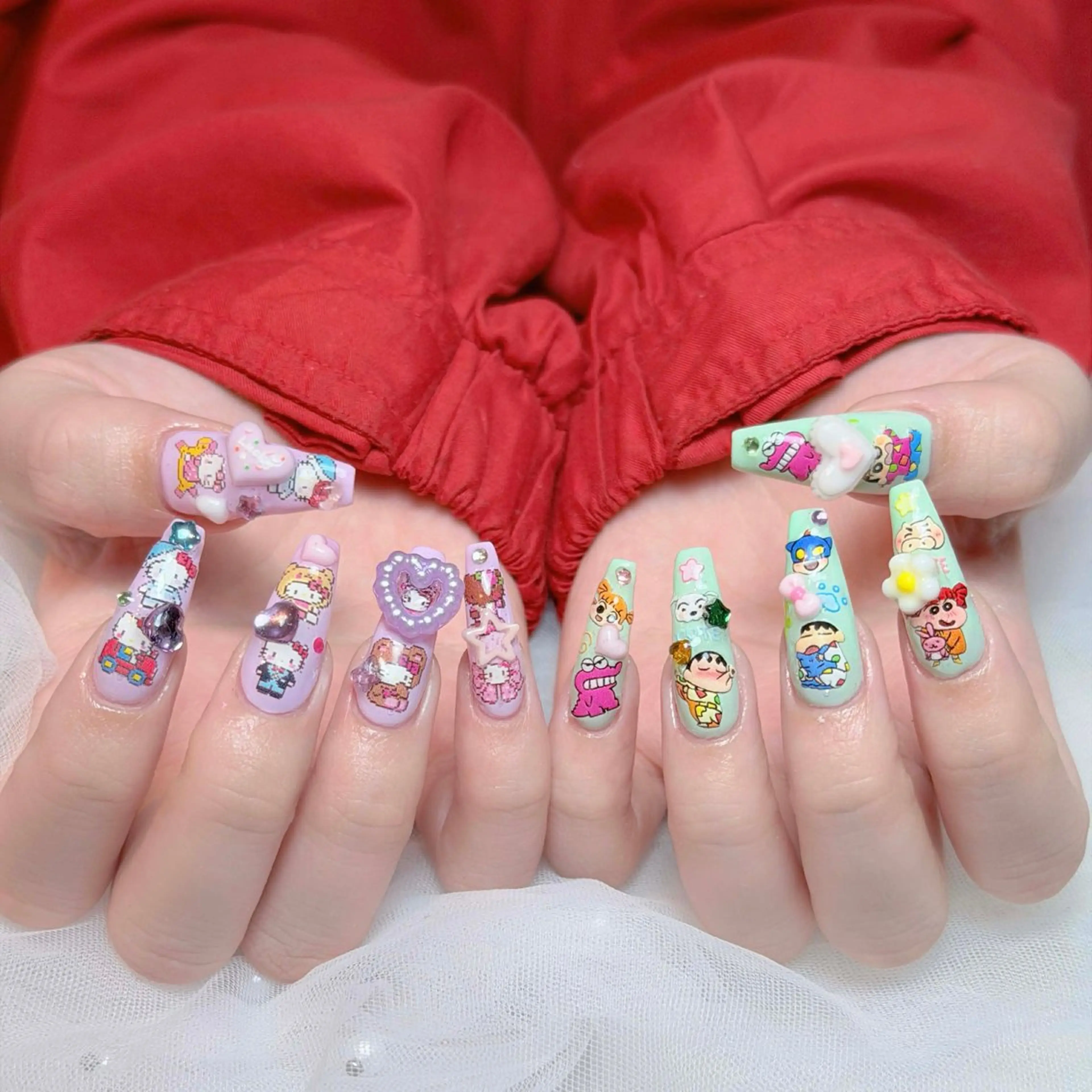 ネイル オーロラネイル ボルドー ブラウン 氷ネイル・うるうるネイル キラキラネイル ハンドネイル Julli NailStudioのネイルデザイン