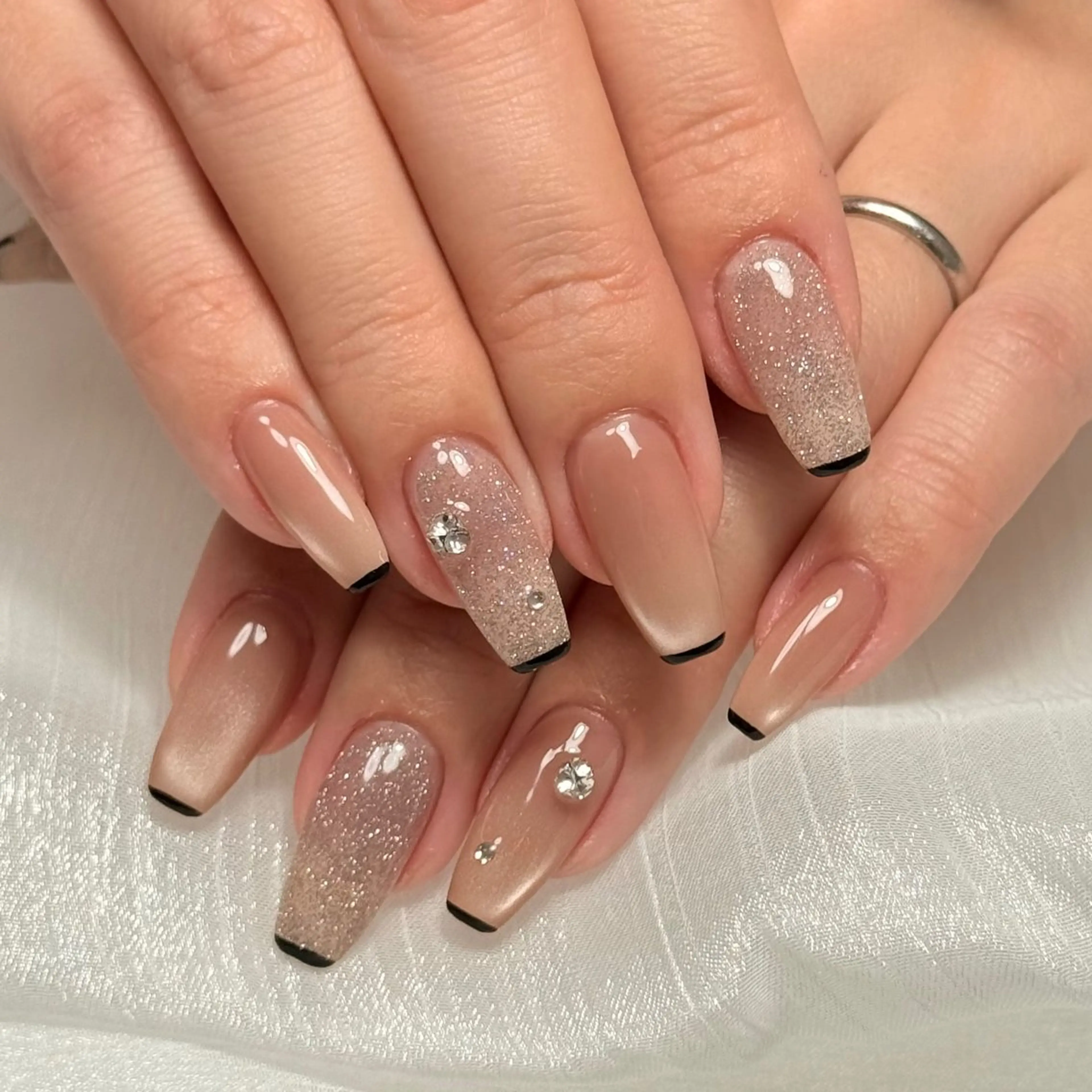 ネイル フラッシュネイル マグネットネイル ハンドネイル Tone(ﾄｰﾝ) nail salonのネイルデザイン